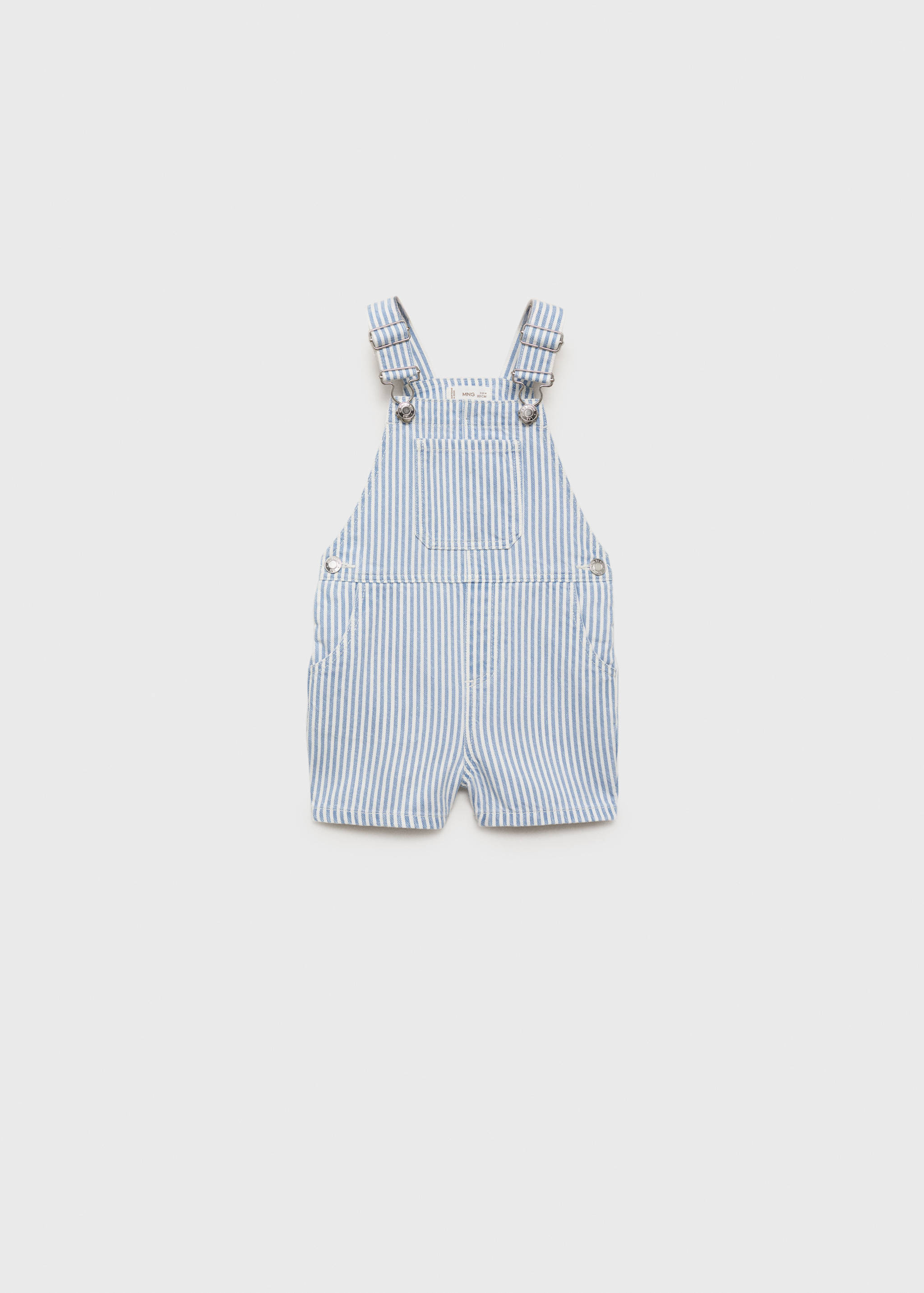 Striped denim dungarees - Article without model
