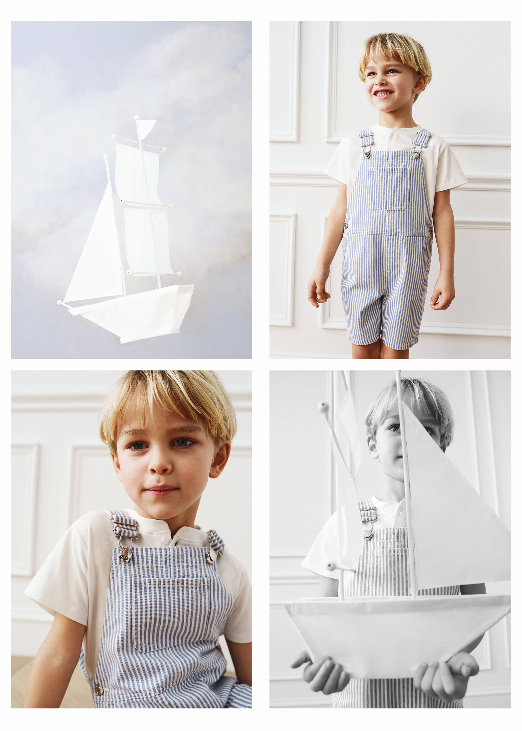 Striped denim dungarees - Details of the article 5