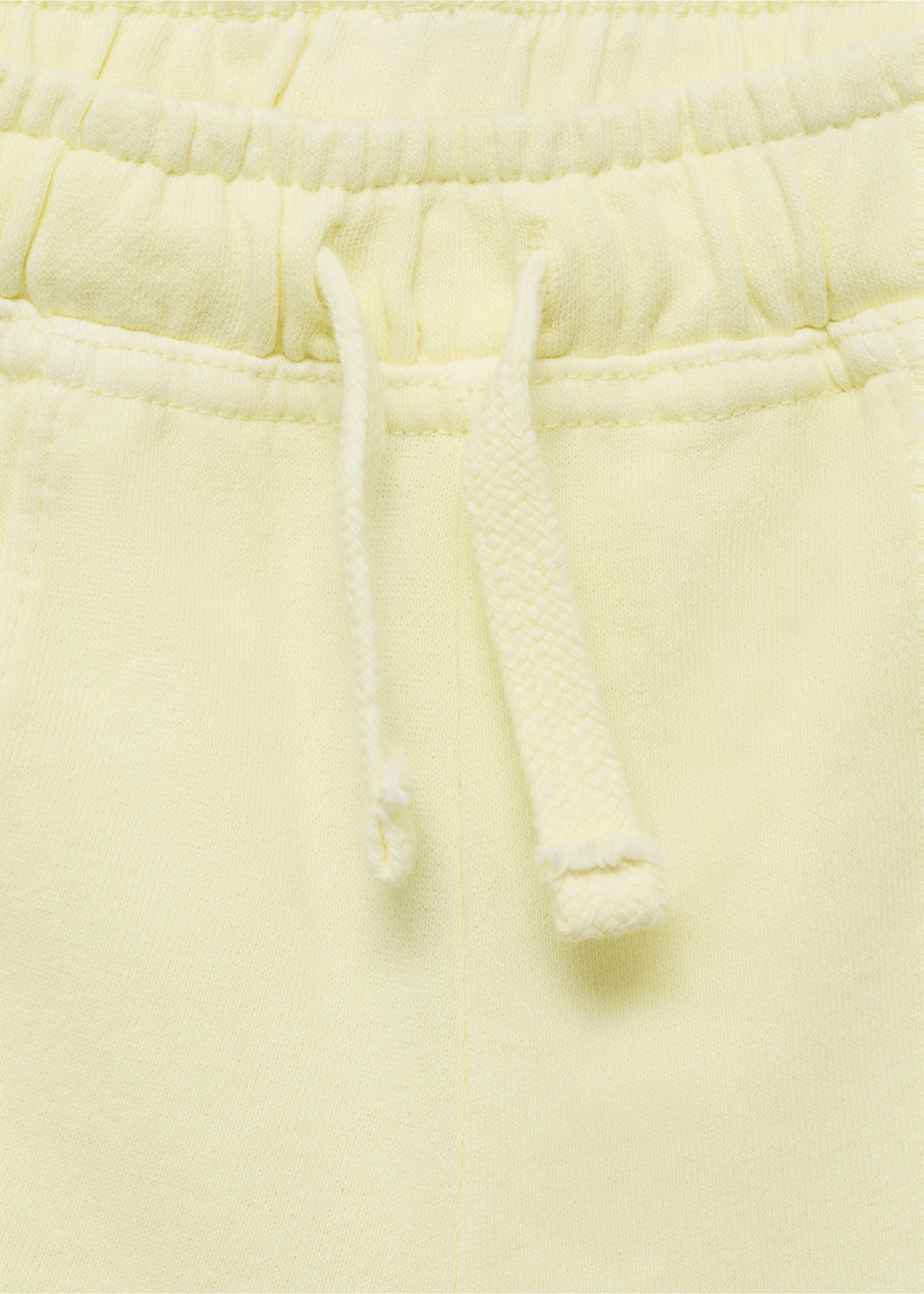 Short coton taille élastique - Détail de l'article 8, Jaune pastel. Ref: 87088266-00.