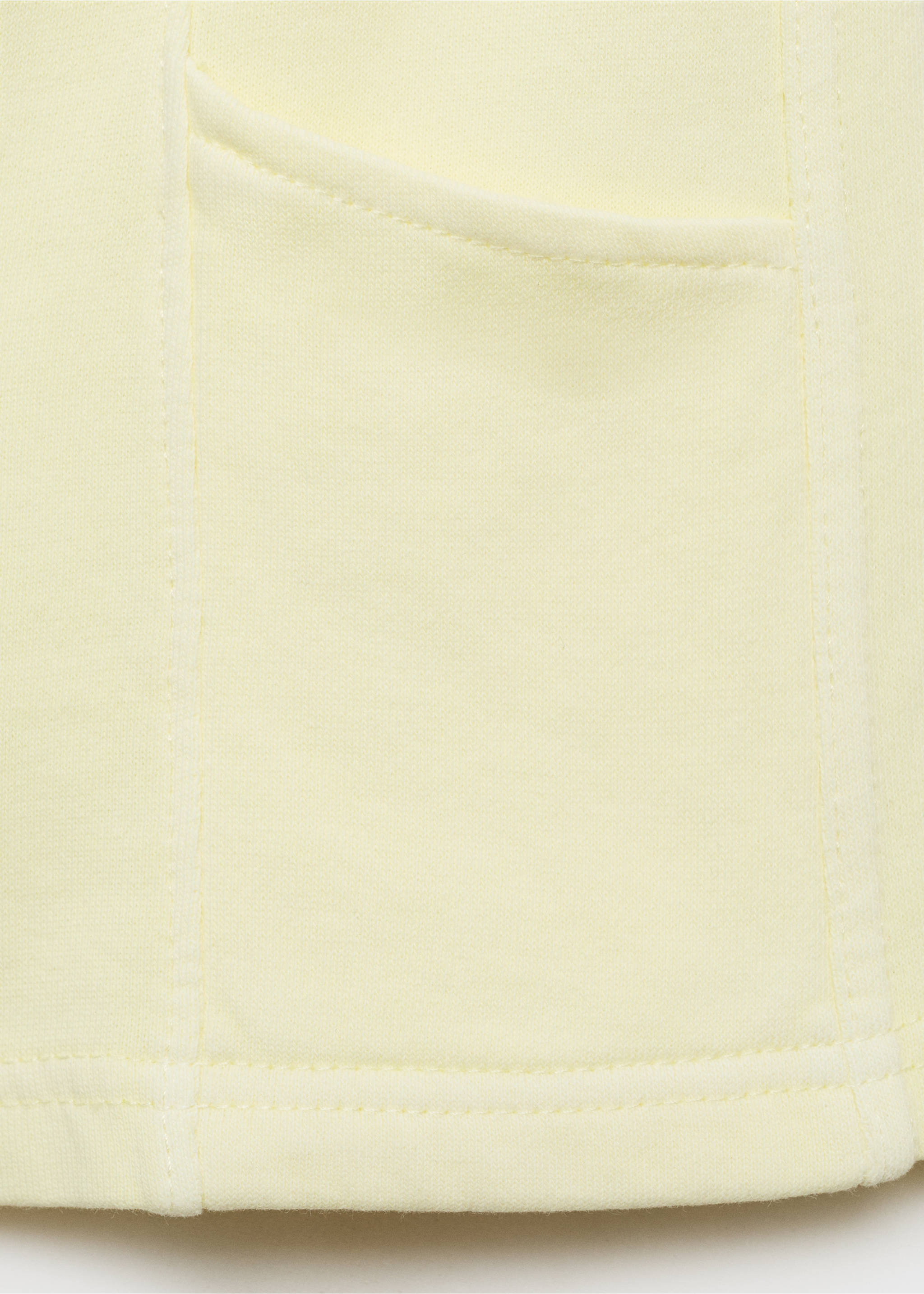Short coton taille élastique - Détail de l'article 0, Jaune pastel. Ref: 87088266-00.