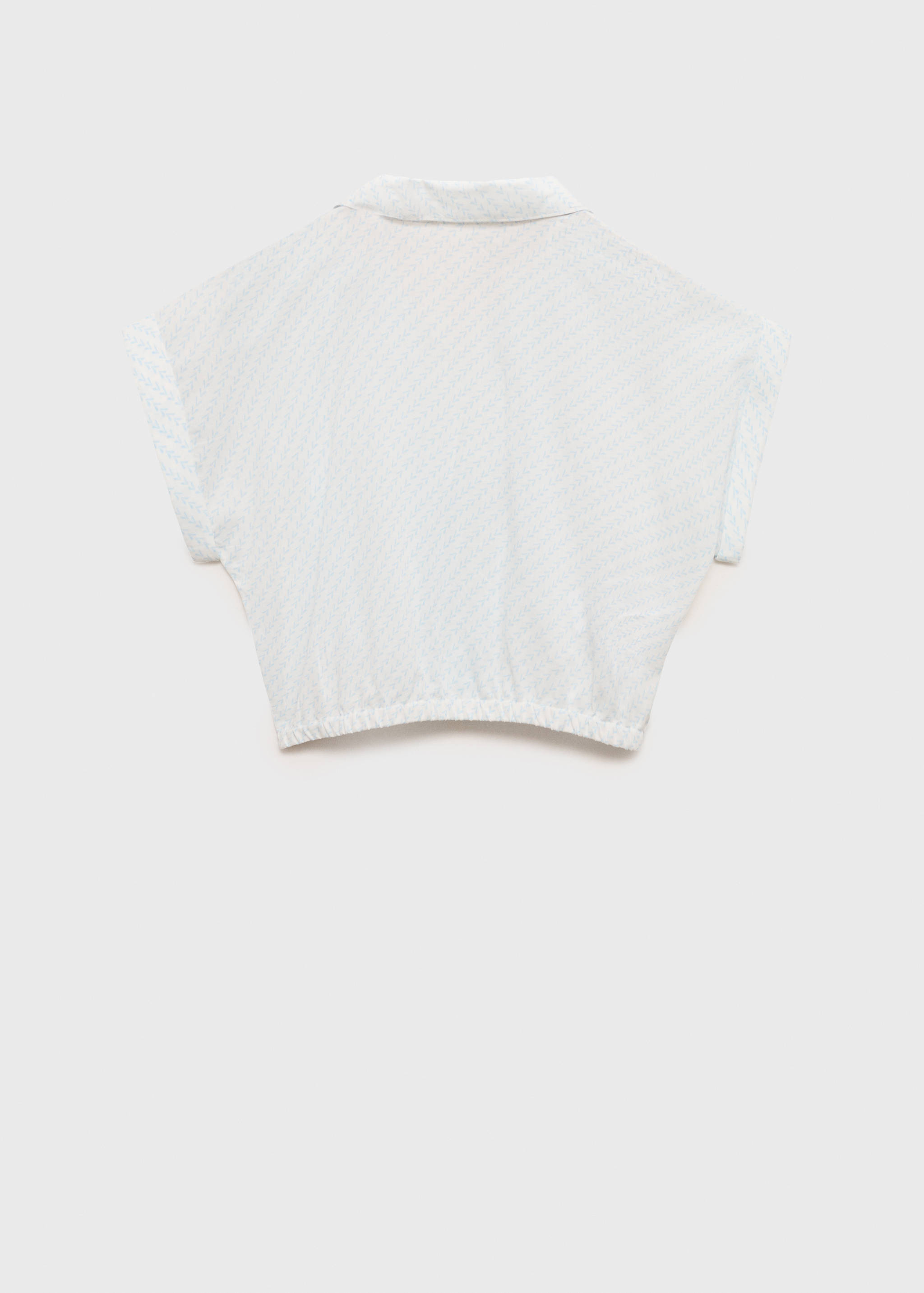 Crop blouse met knoop - Achterkant van het artikel
