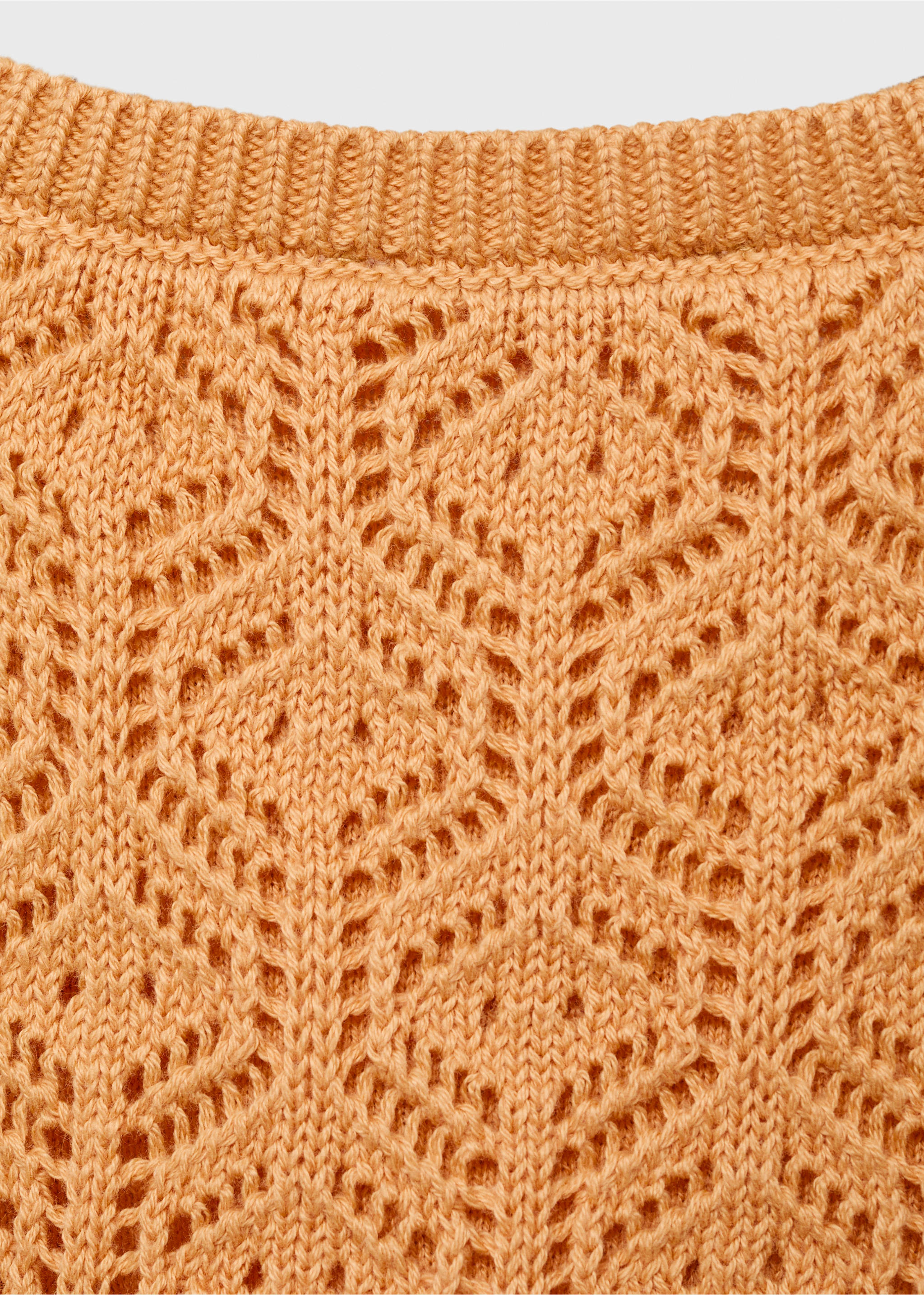 Top punto detalles calados - Detalle del artículo 0, Naranja pastel. Ref: 87088268-00.