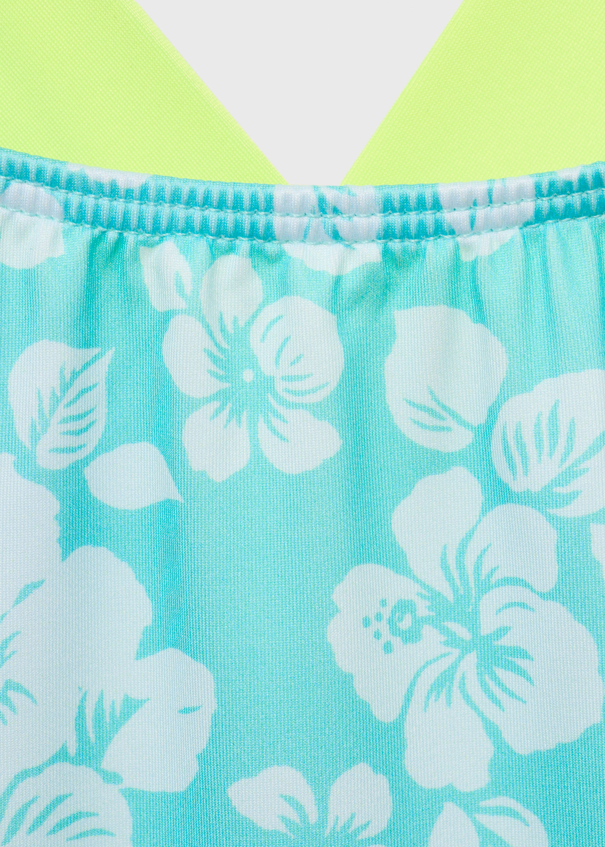 Cross-back printed swimsuit - Details of the article 0