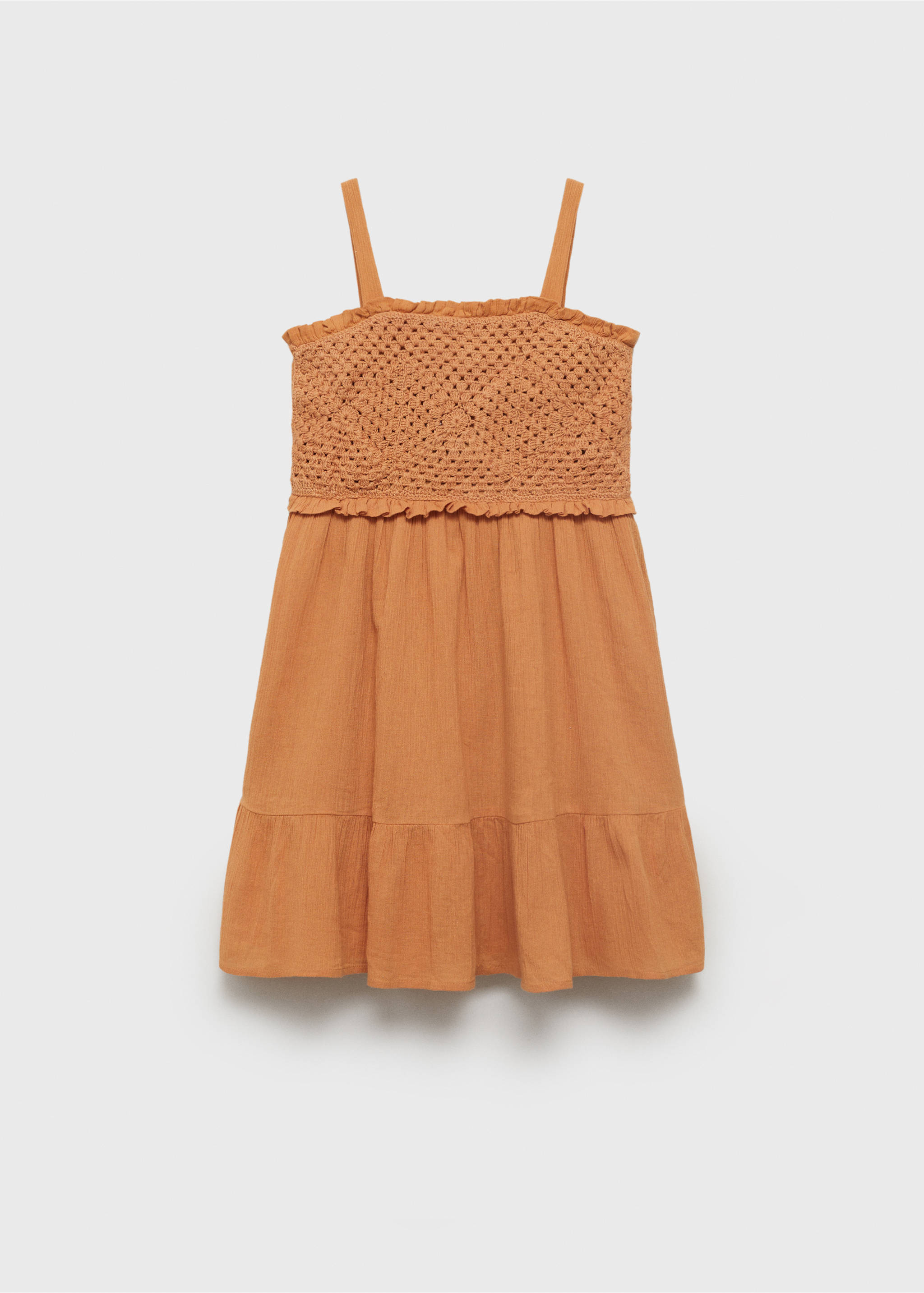 Vestido crochet - Artículo sin modelo, Naranja tostado. Ref: 87088272-00.