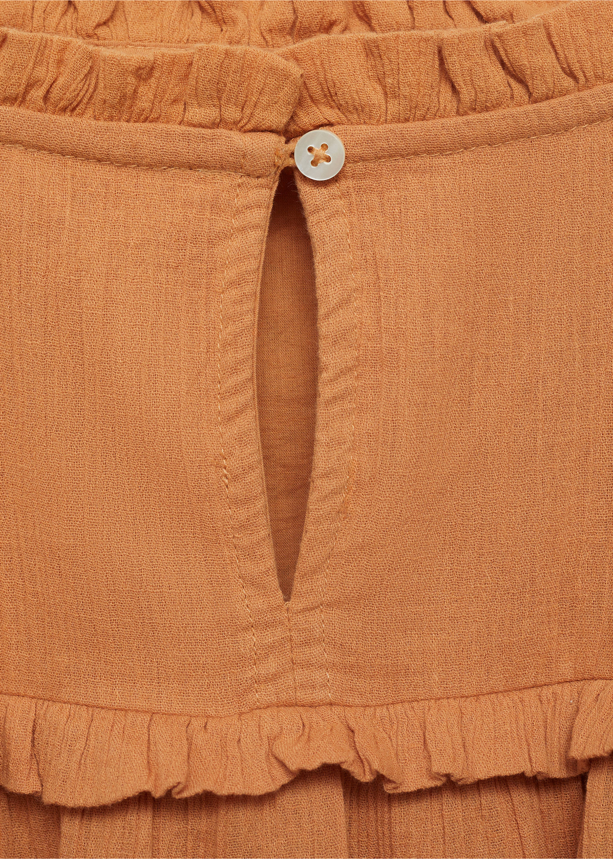 Vestido crochet - Detalle del artículo 0, Naranja tostado. Ref: 87088272-00.