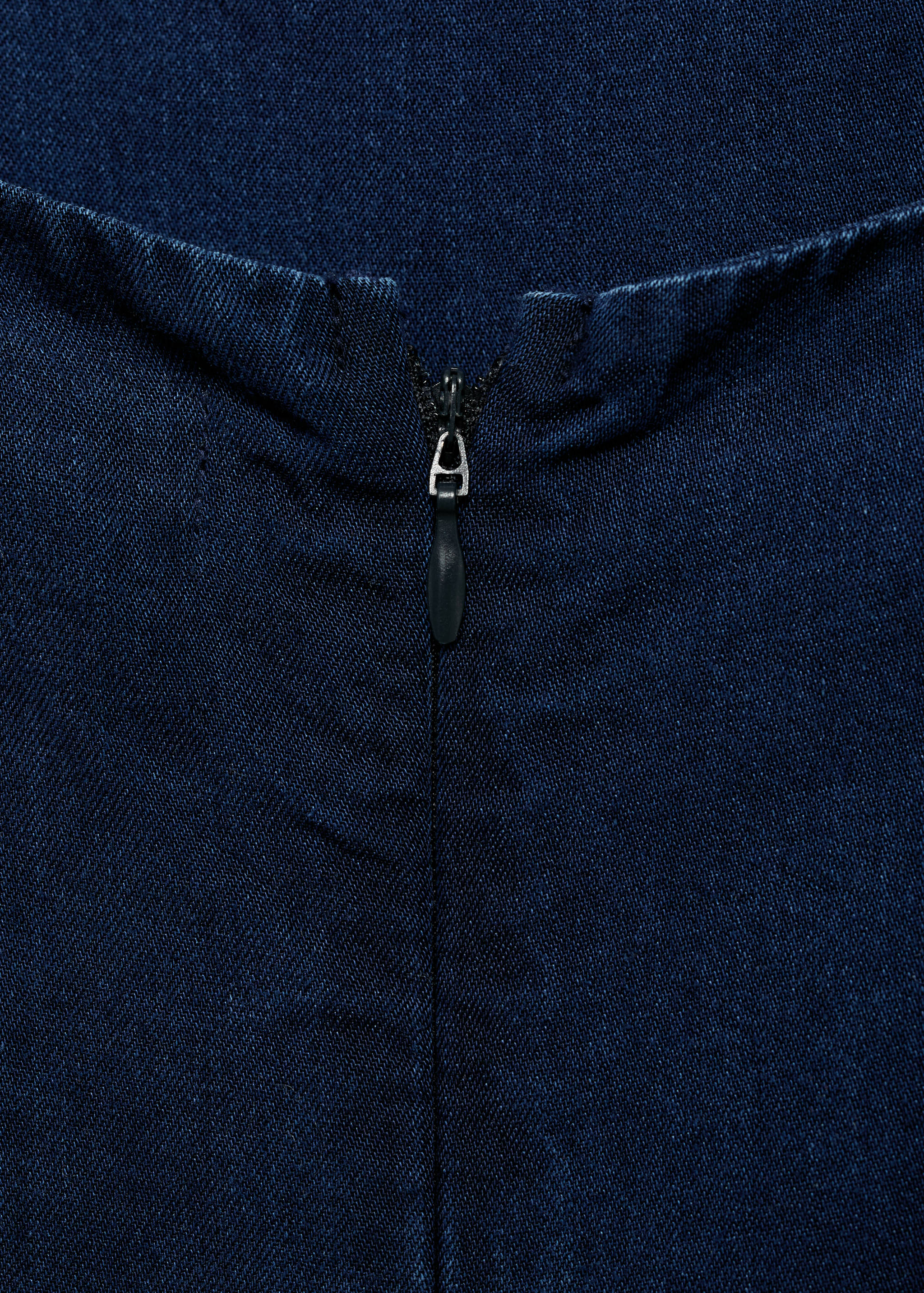 Long denim-effect jumpsuit - Details of the article 8