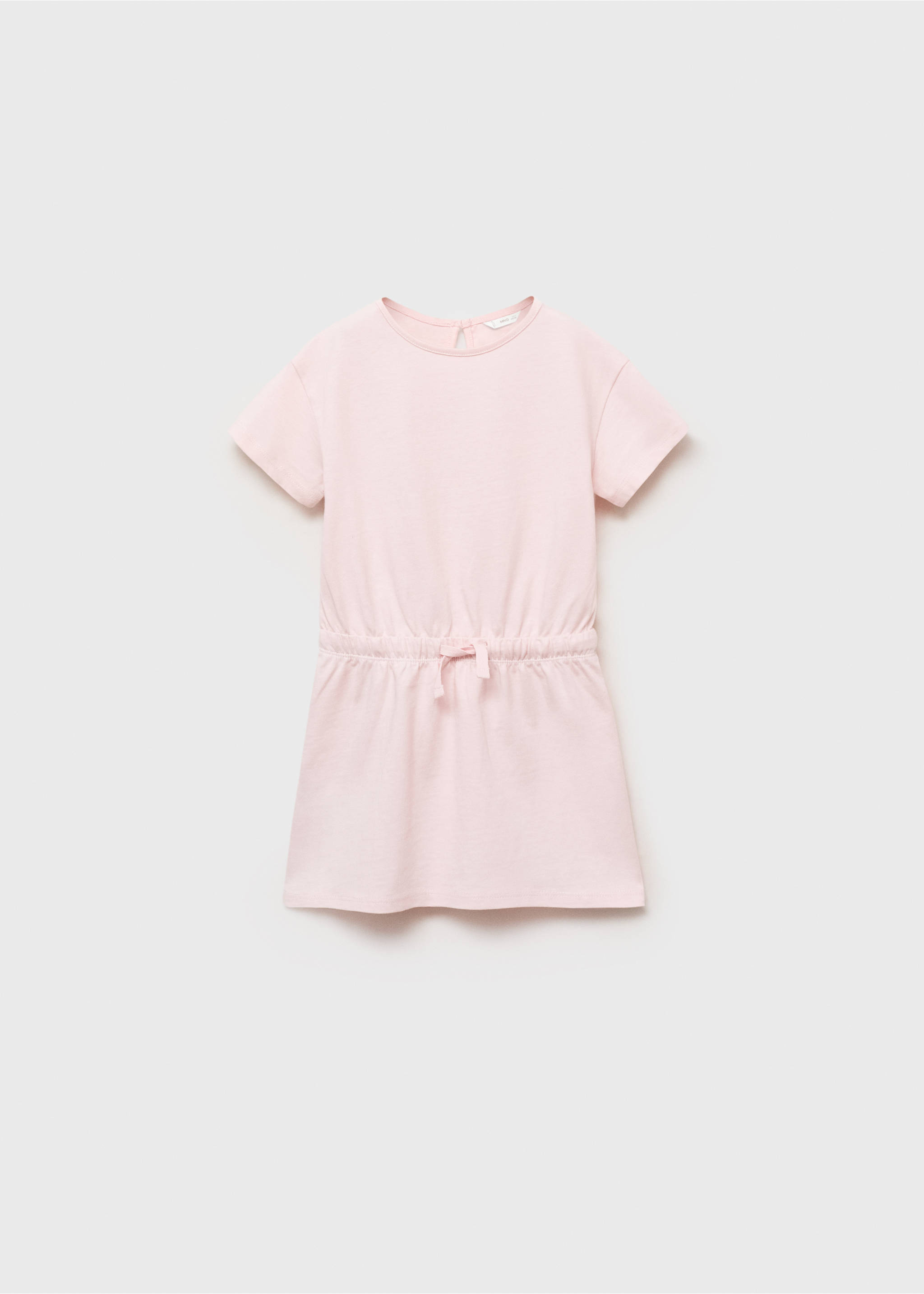 Adjustable drawstring cotton dress - Article without model, Pink. Ref: 87088646-00.