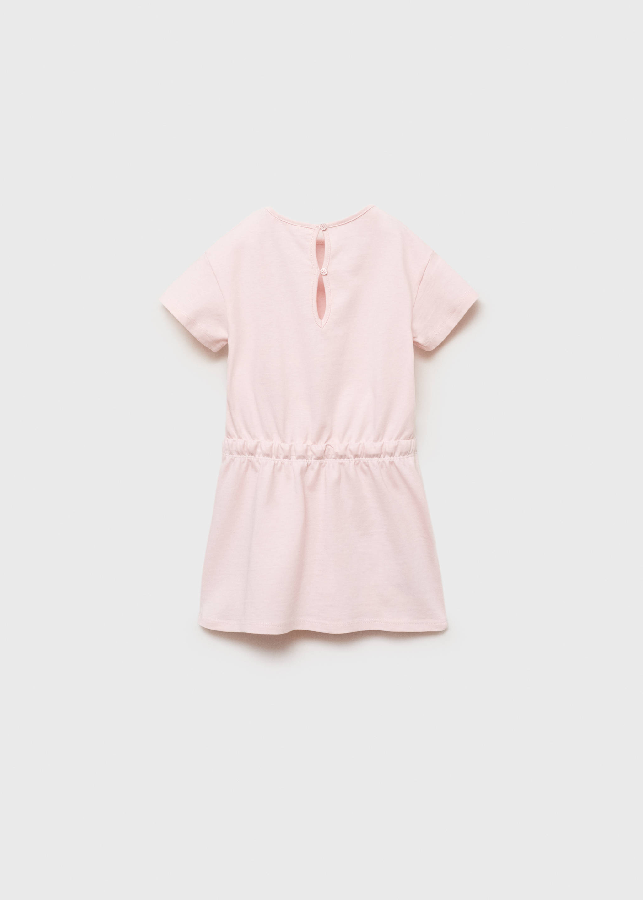 Adjustable drawstring cotton dress - Reverse of the article