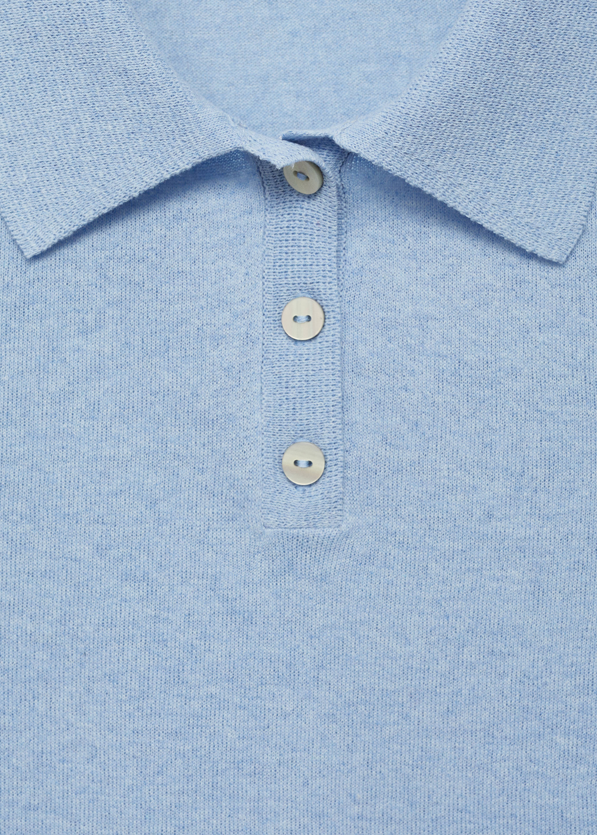 Strickpullover mit Poloshirt-Kragen - Detail des Artikels 8