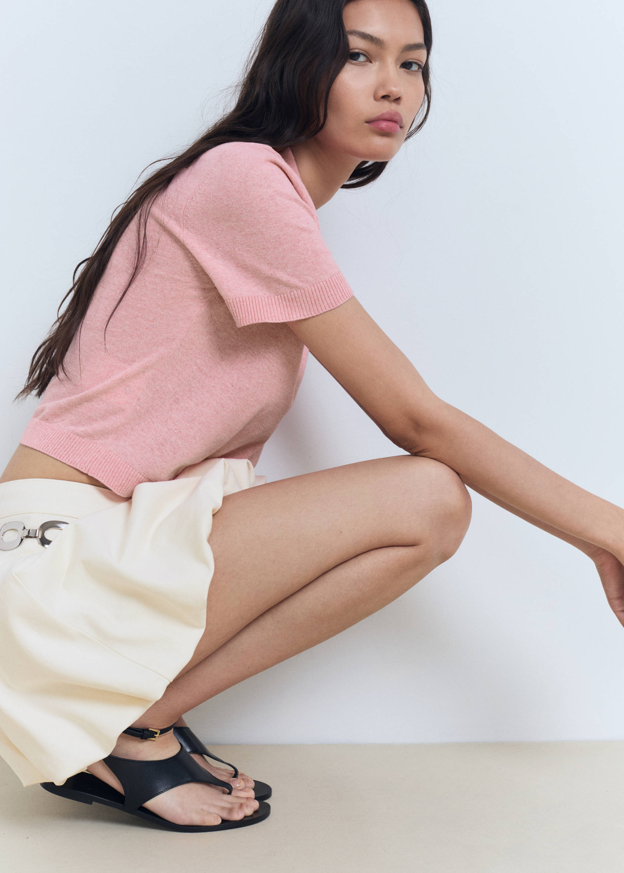 Strickpullover mit Poloshirt-Kragen - Detail des Artikels 2