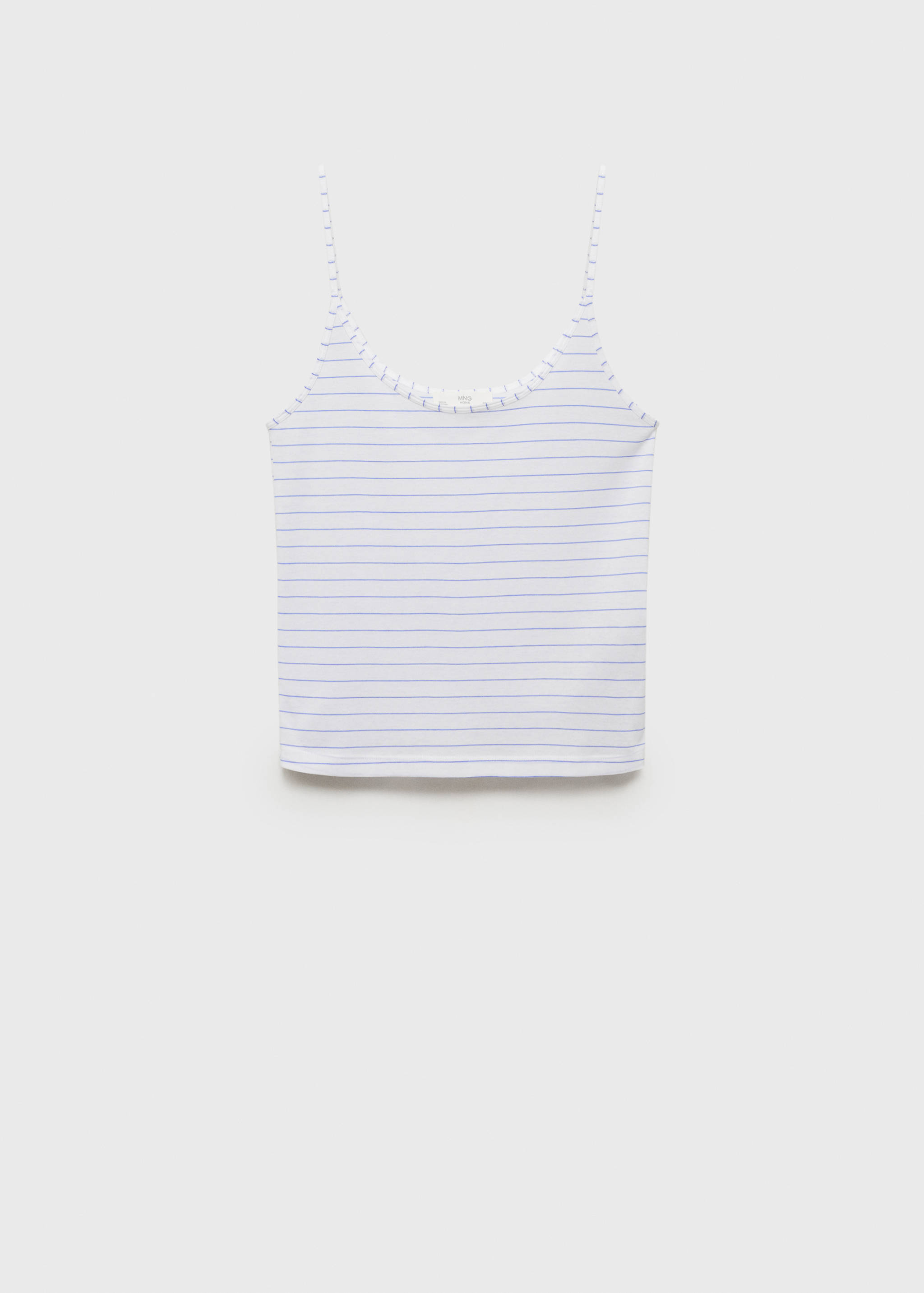 Pyjama-Top aus Baumwolle mit Streifen - Artikel ohne Model