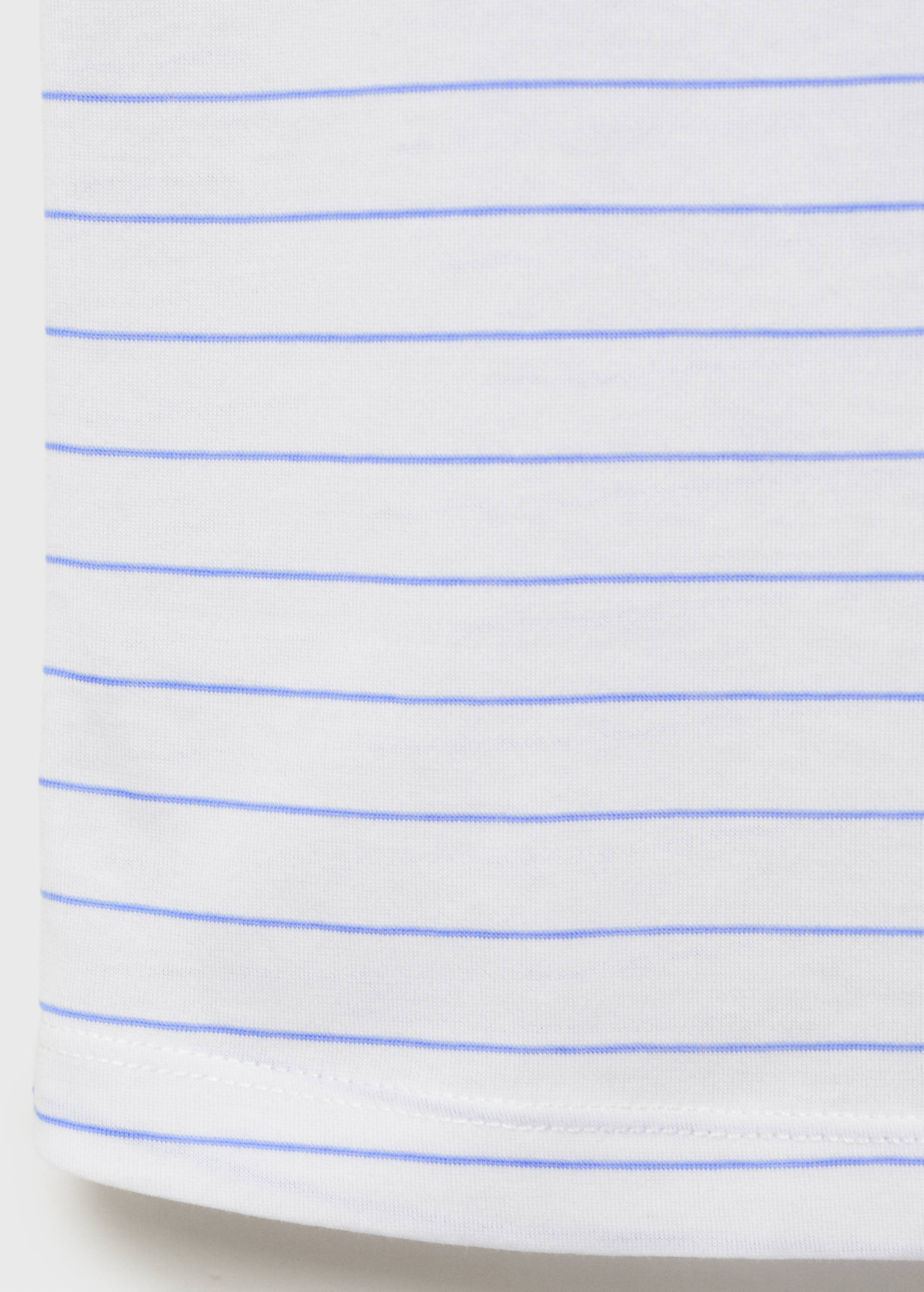 Pyjama-Top aus Baumwolle mit Streifen - Detail des Artikels 0