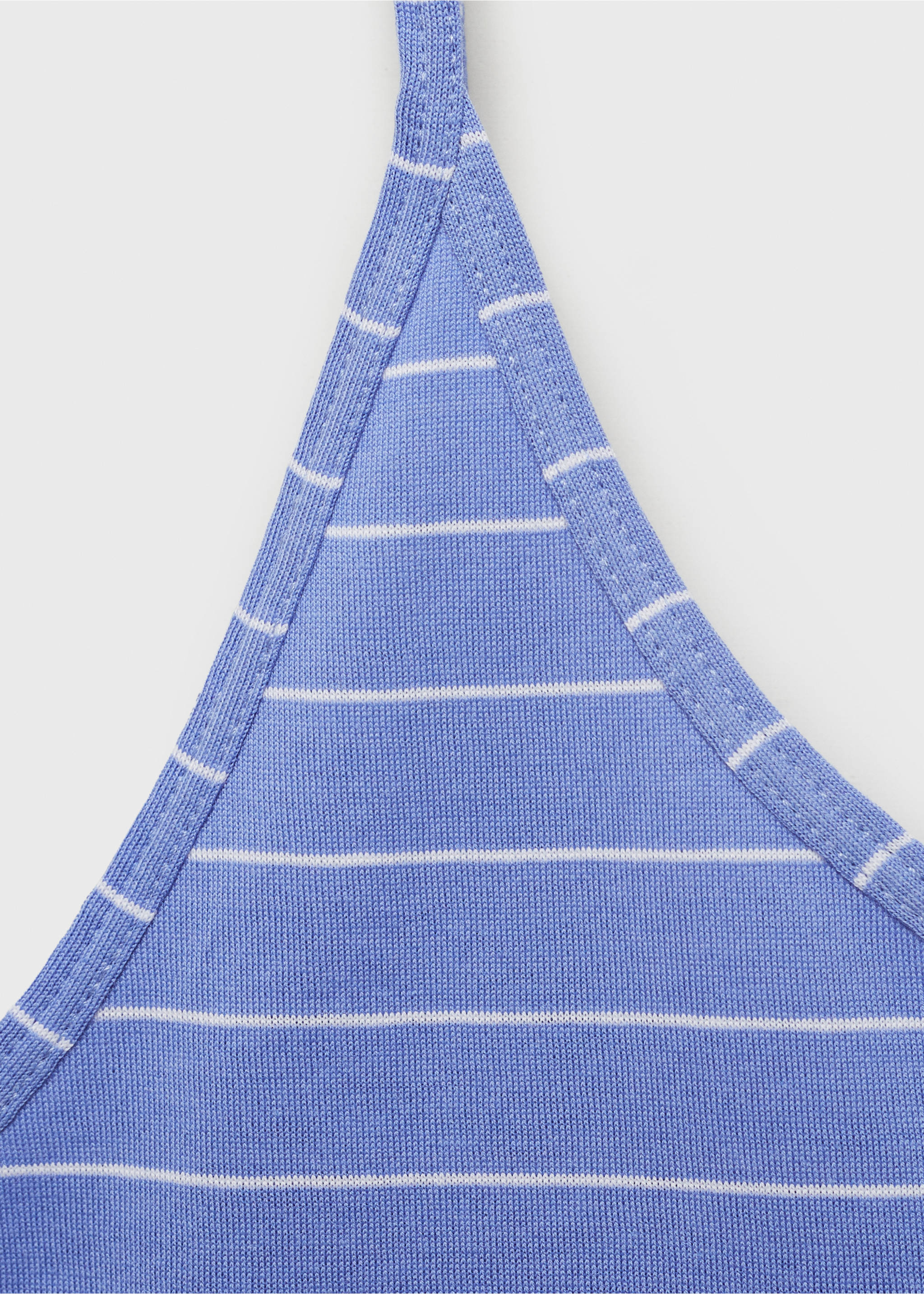 Pyjama-Top aus Baumwolle mit Streifen - Detail des Artikels 8, Blau. Ref: 87088650-00.