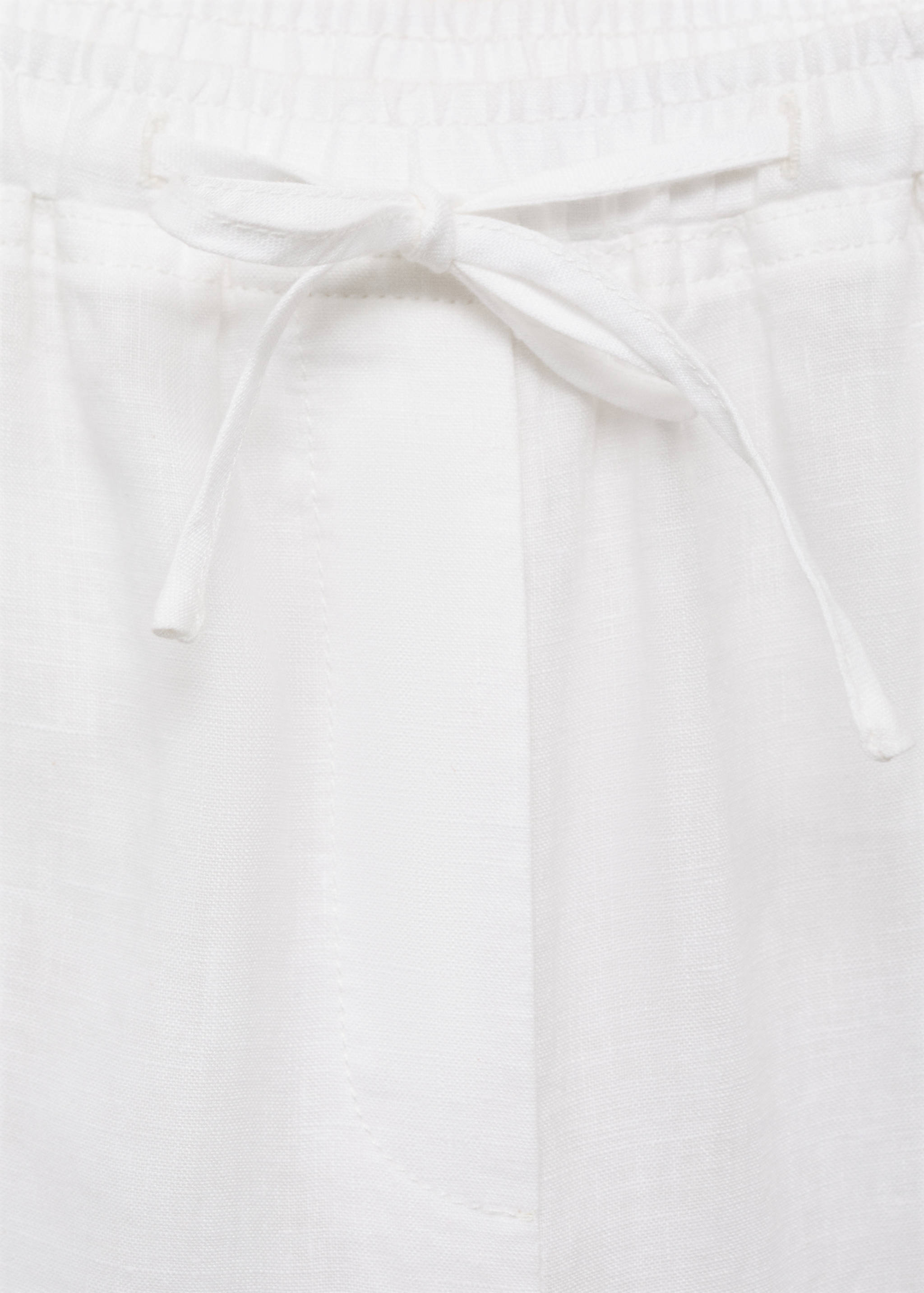 Straight linen-blend pants - Details of the article 8