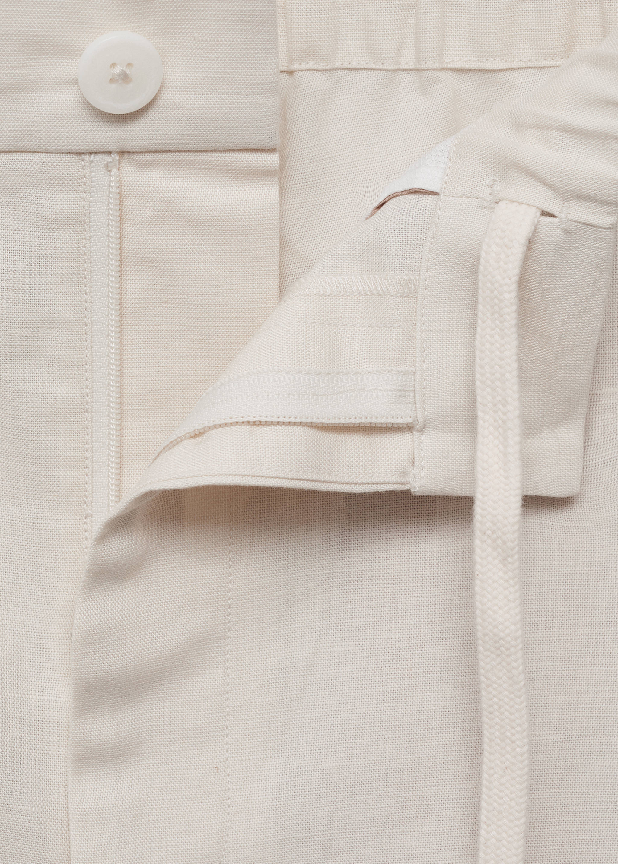 Cotton-linen blend bermuda shorts - Details of the article 8