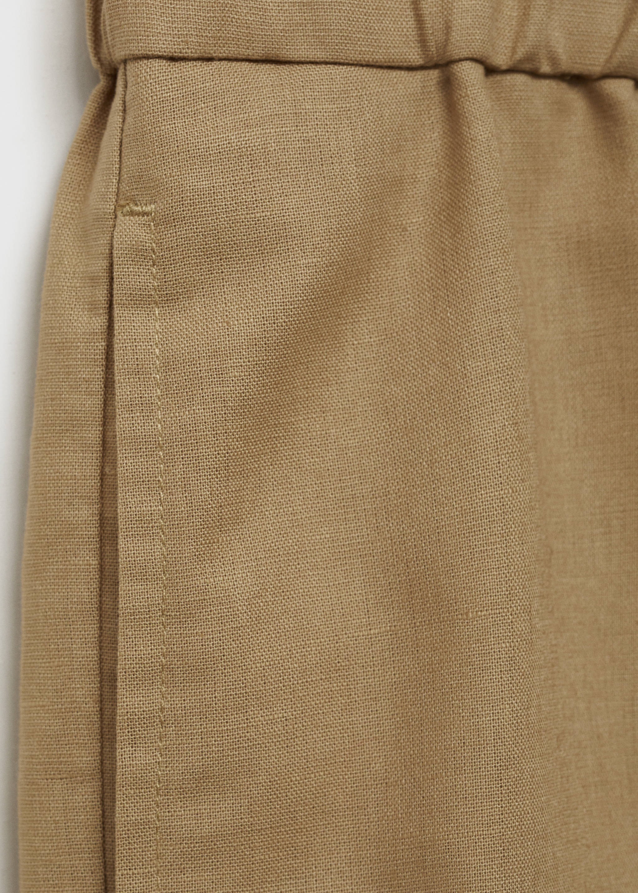 Cotton-linen blend bermuda shorts - Details of the article 0