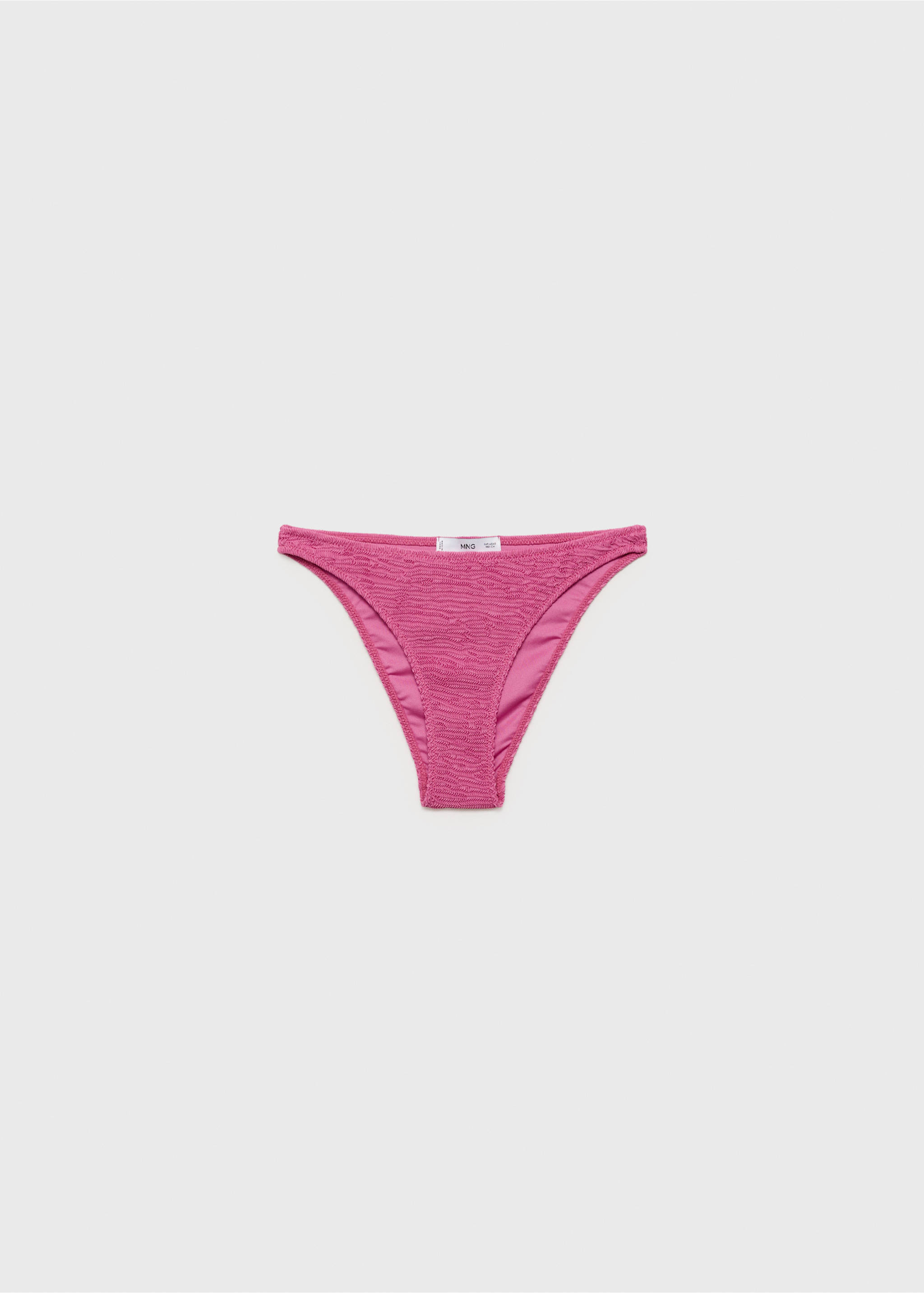 Classic textured bikini briefs - Article without model, Pink. Ref: 87089207-00.