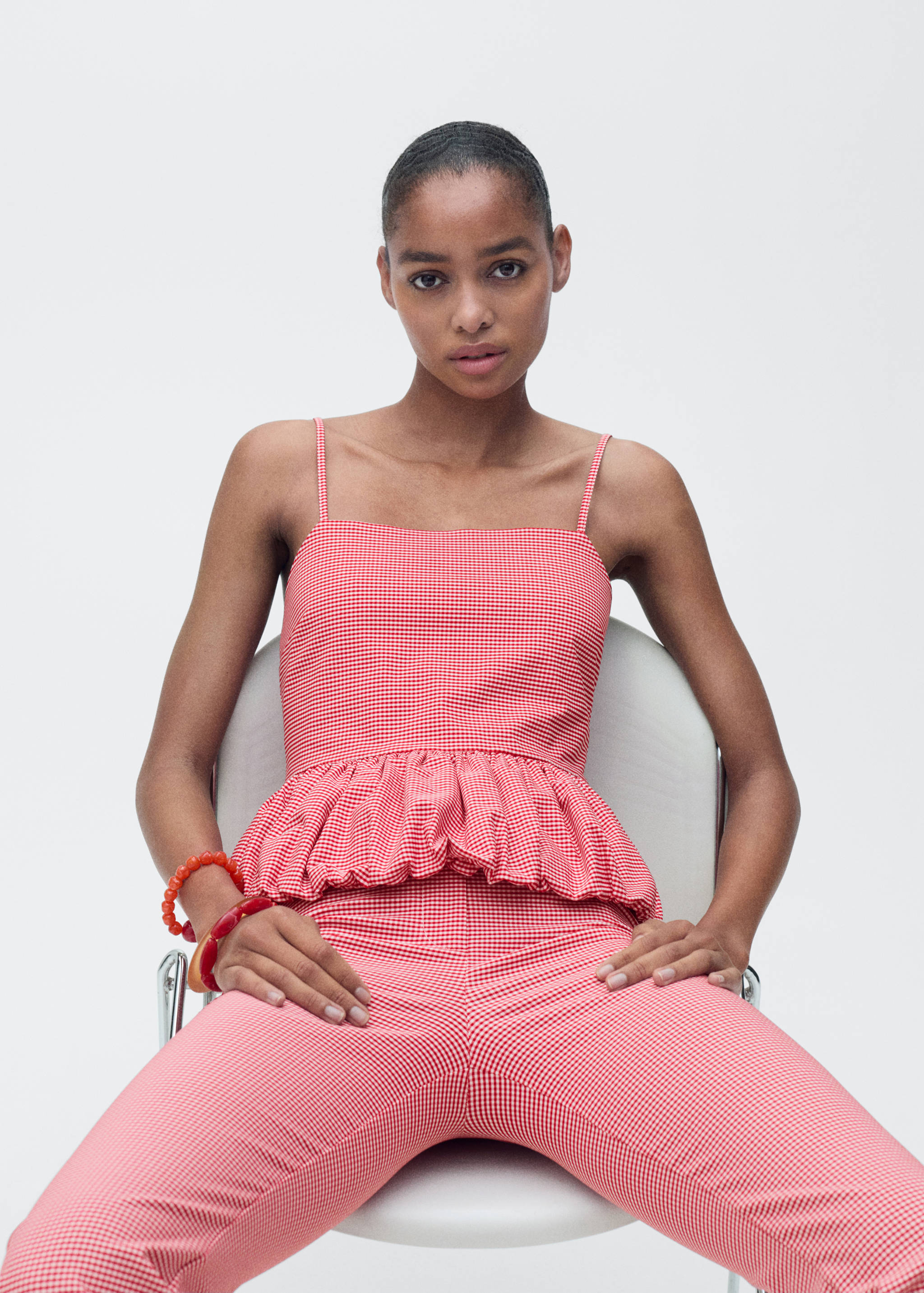 Top cuadros vichy - Plano medio