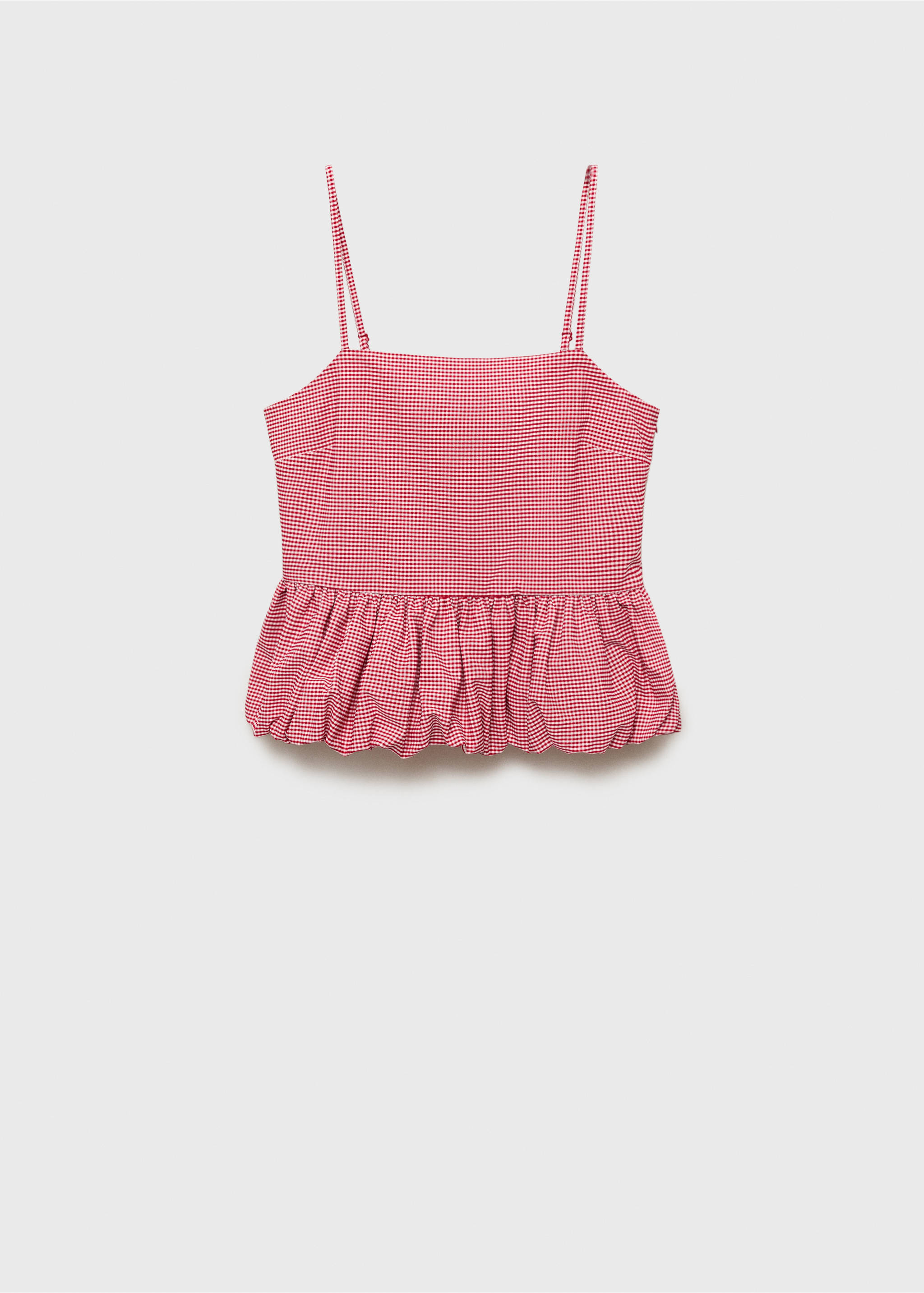 Top cuadros vichy - Artículo sin modelo, Rojo. Ref: 87089208-00.