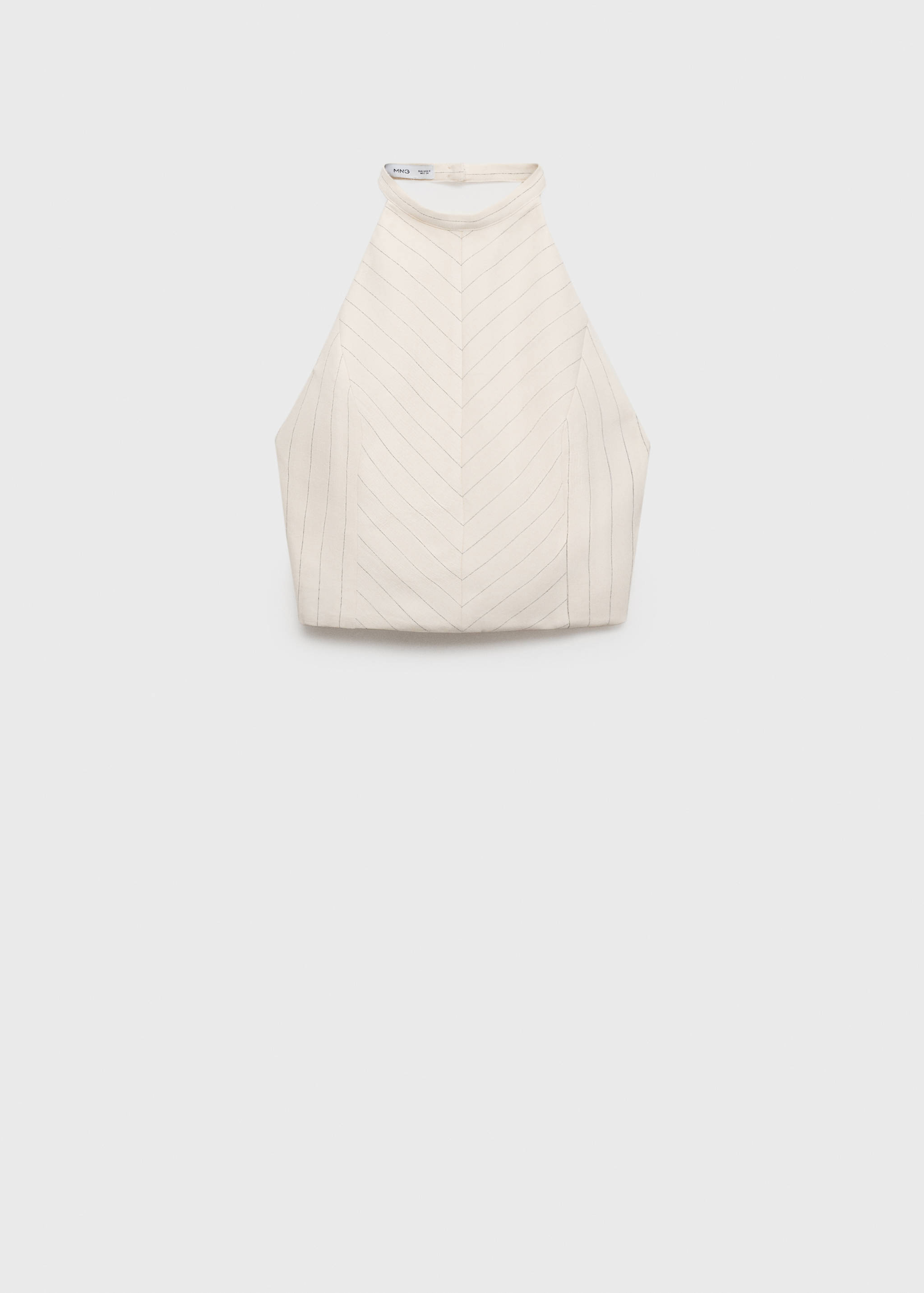 Striped halter-neck top - Article without model