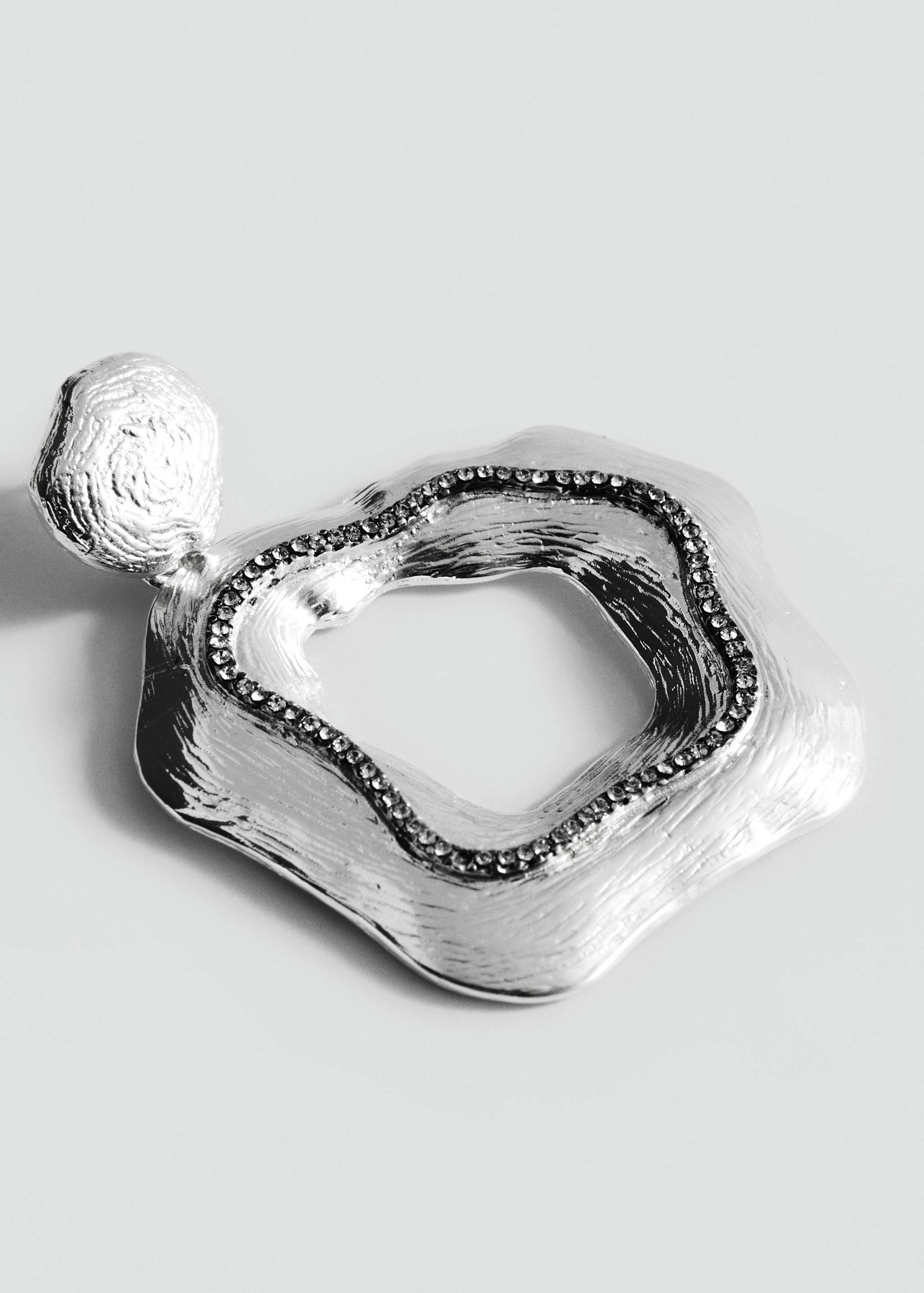 Irregular textured earrings - Medium plane