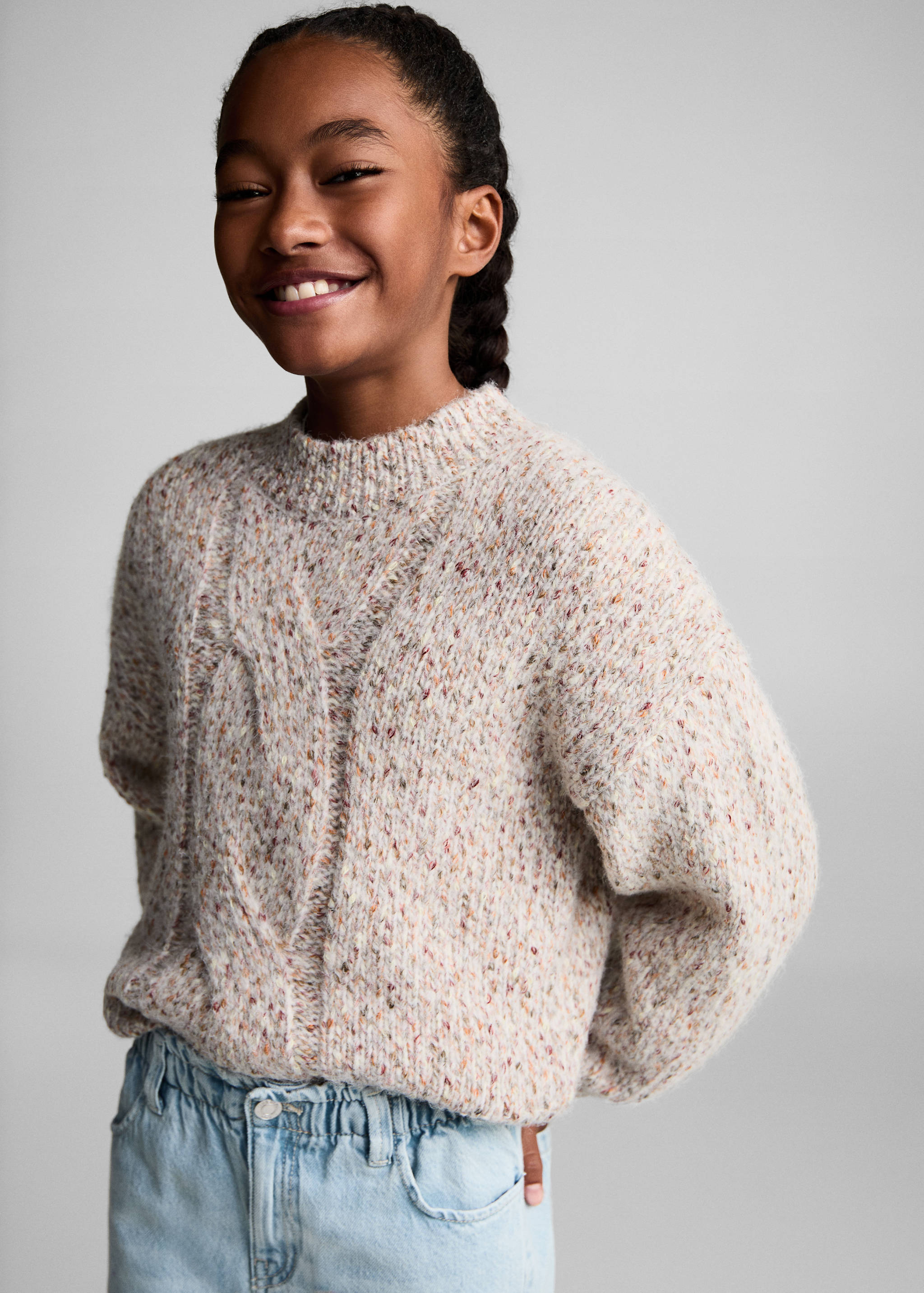 Džíny paperbag - Náhled ve středové rovině