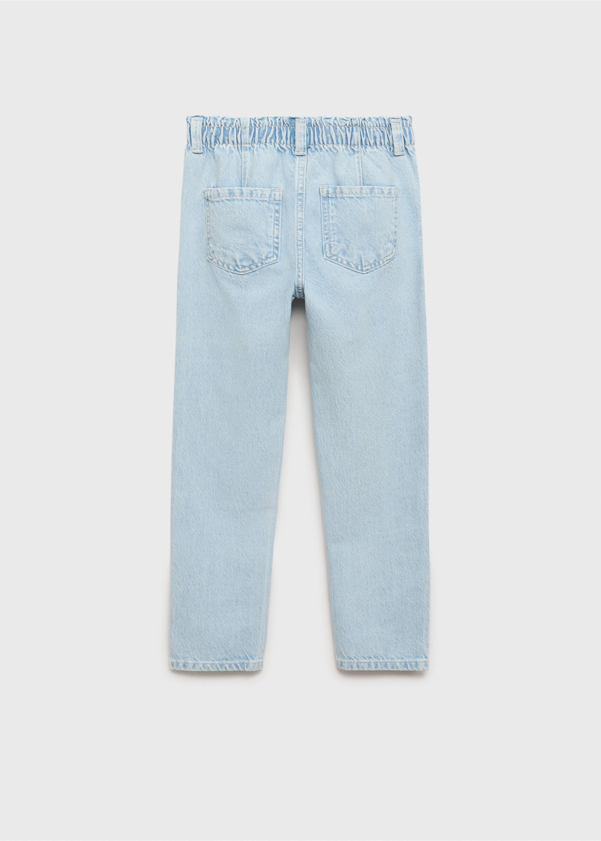 Džíny paperbag - Zadní strana zboží, Světle modrá. Ref: 87090413-00.
