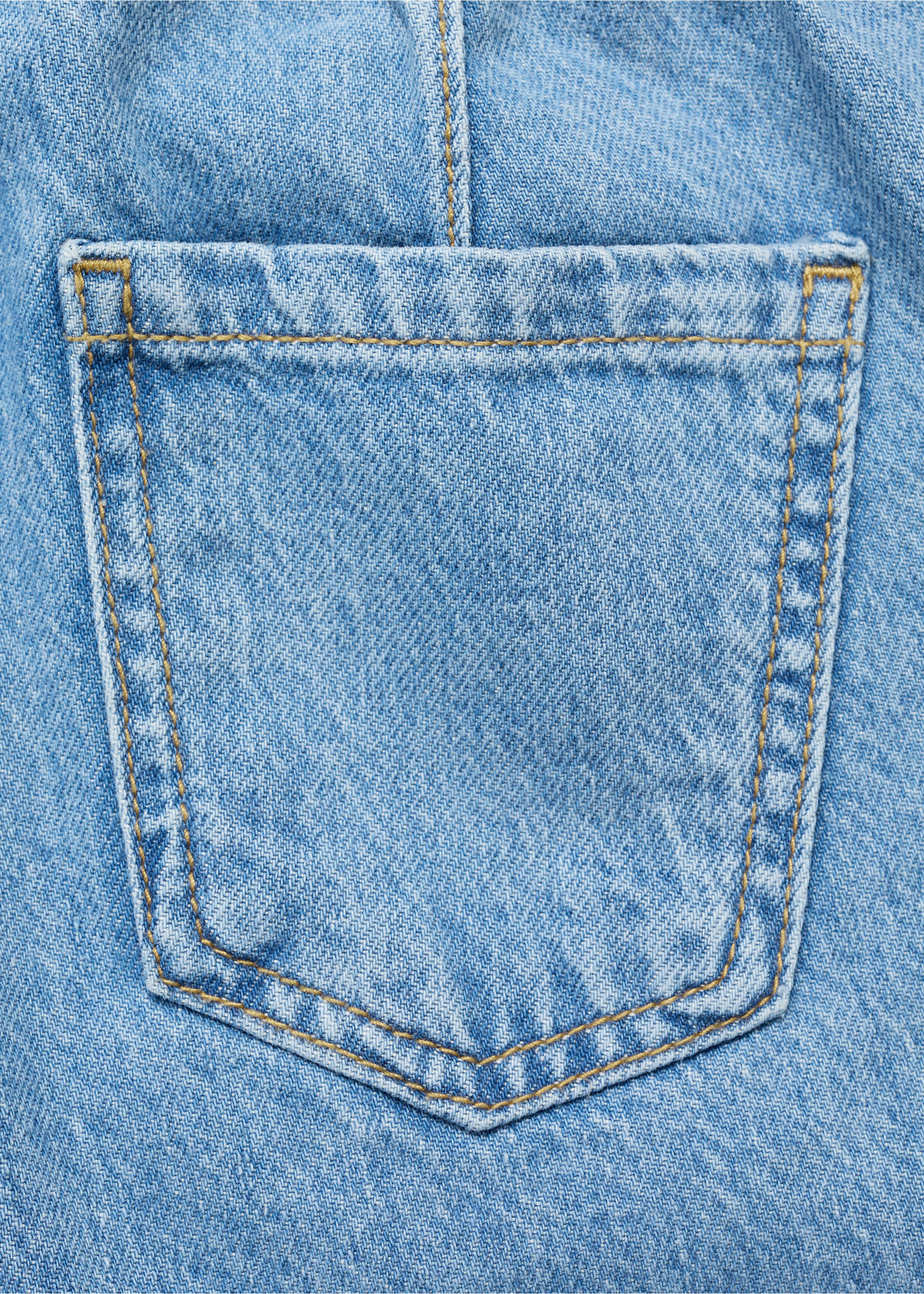 Jean paperbag - Détail de l'article 0, Bleu moyen. Ref: 87090413-00.