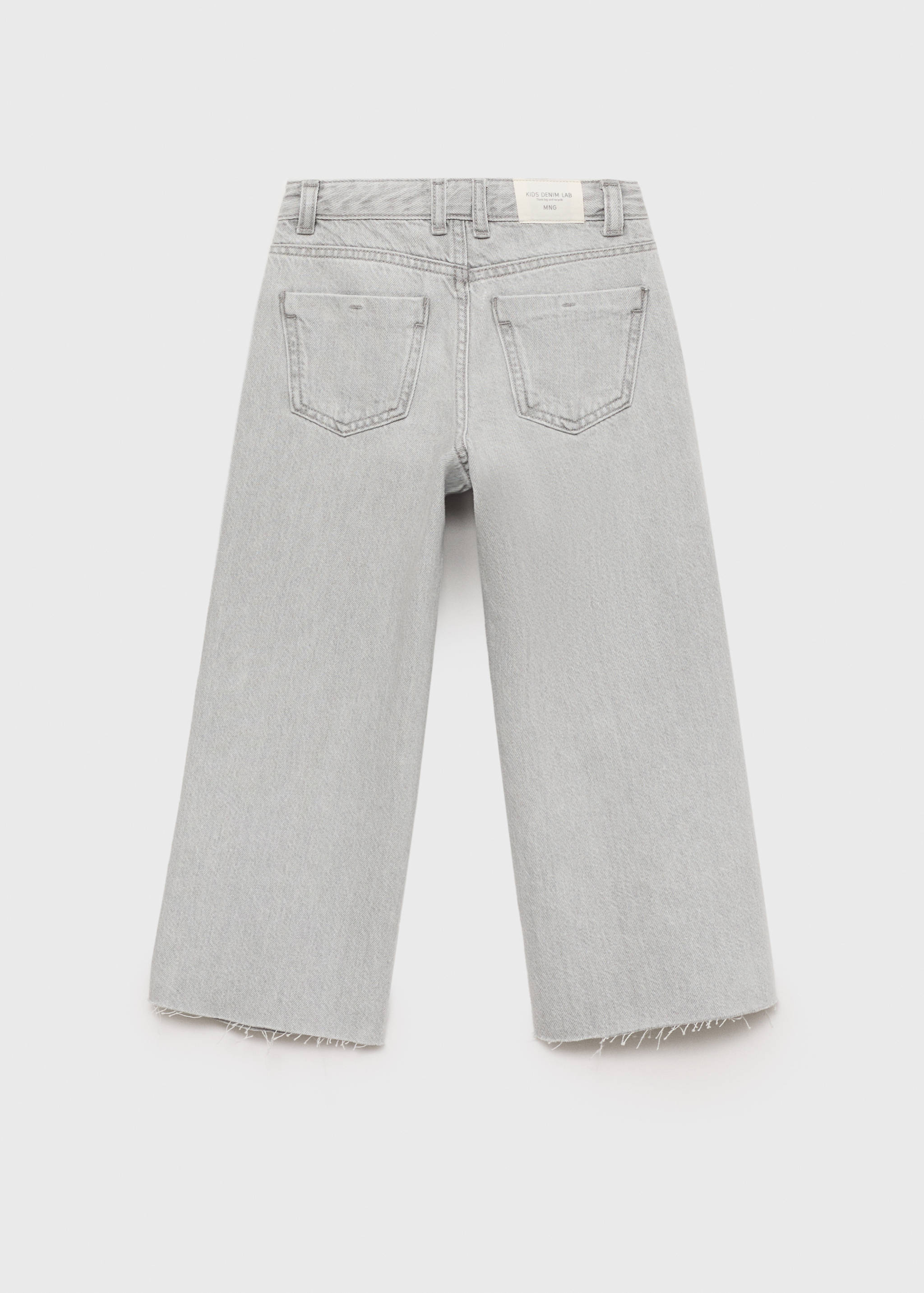 Džíny culottes s roztřepeným spodním lemem - Zadní strana zboží