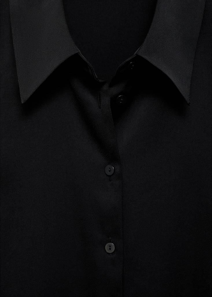 Satin finish flowy shirt - Women | MANGO OUTLET USA