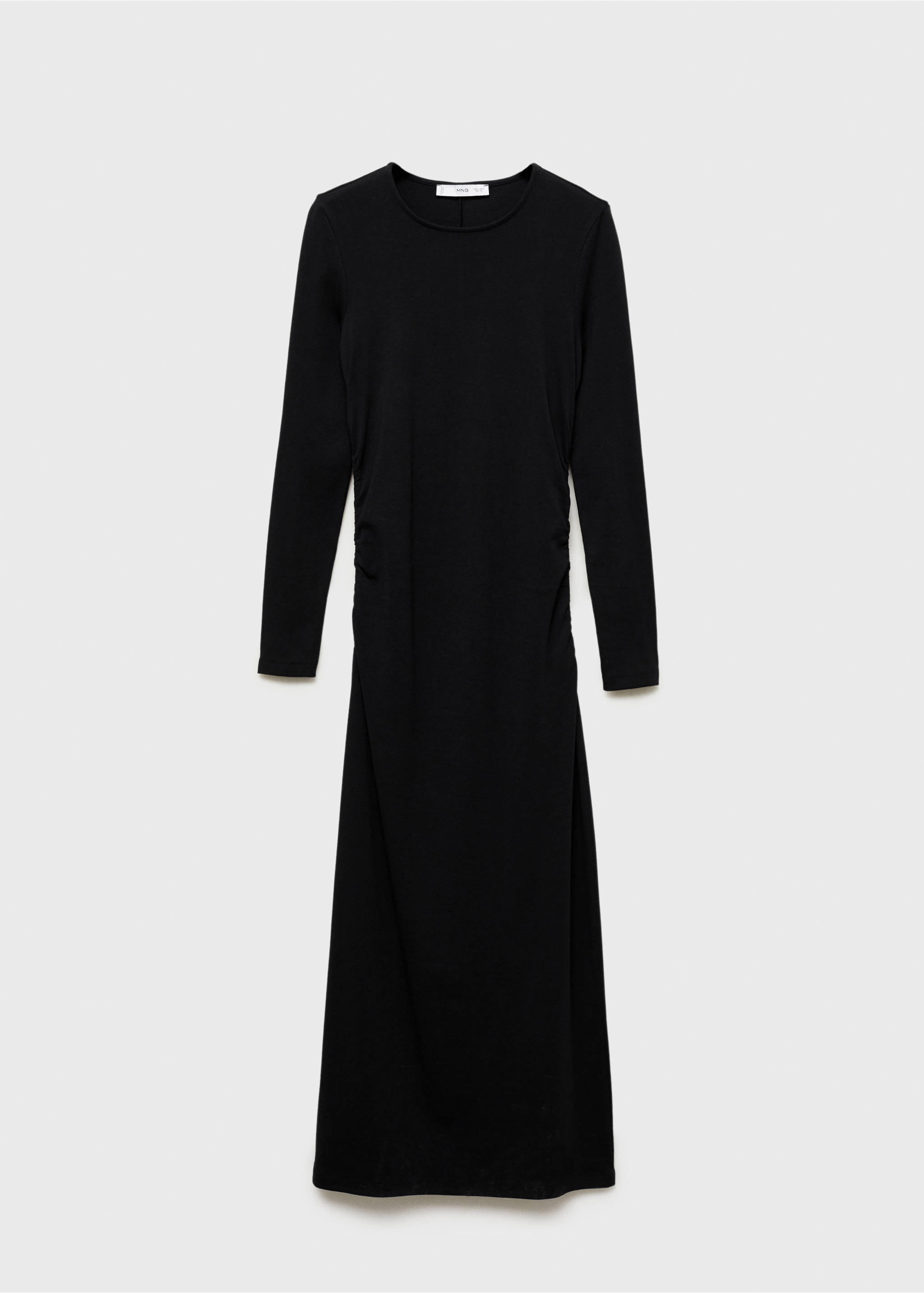 Knit midi dress - Article without model, Black. Ref: 87090417-00.