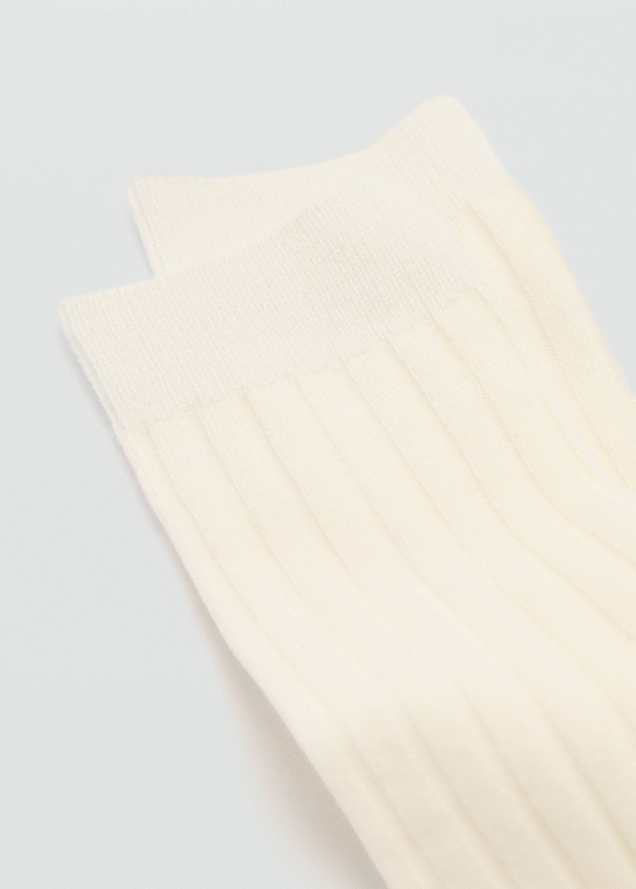 Ribbed wool blend socks - Medium plane