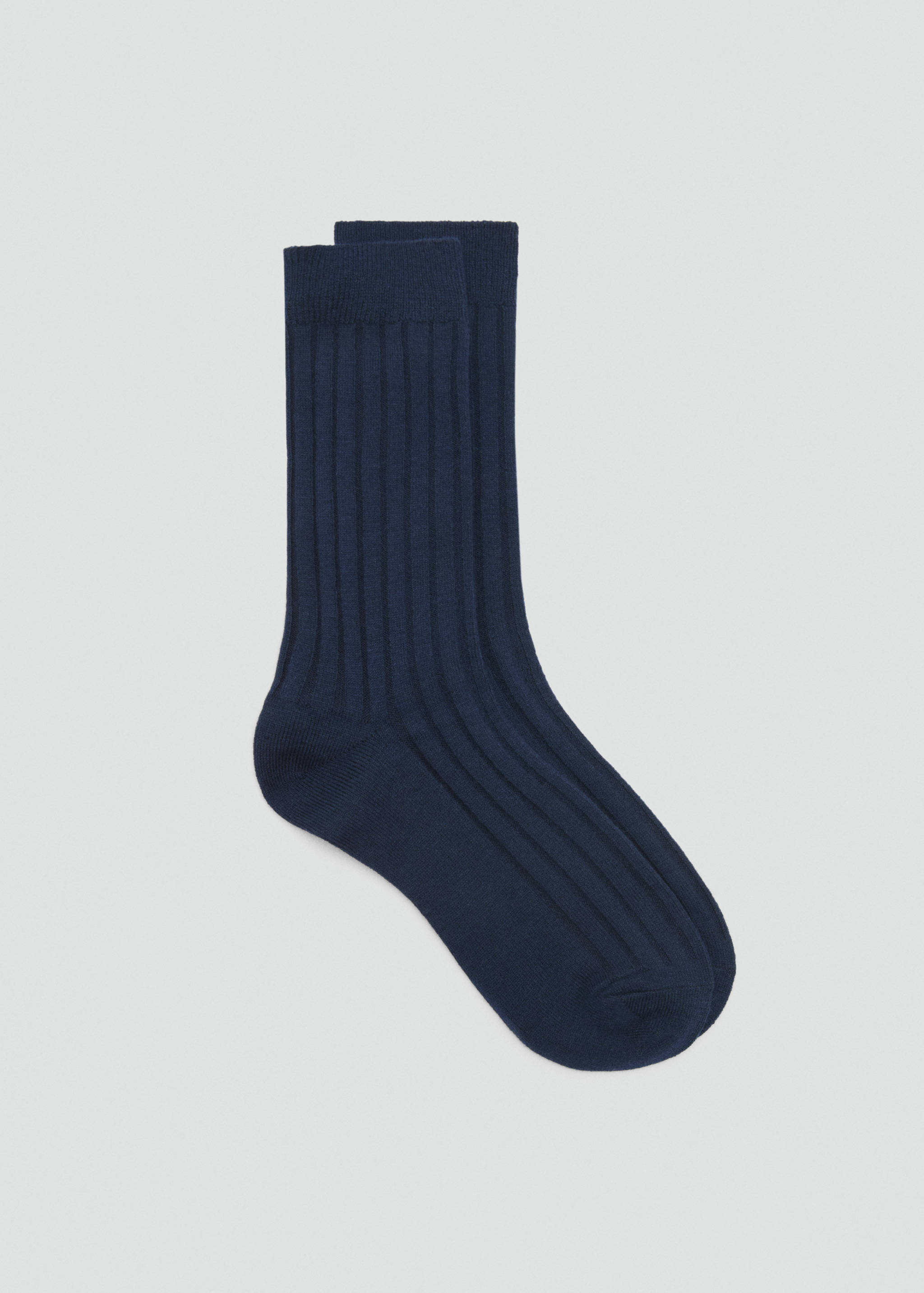 Ribbed wool blend socks - Article without model