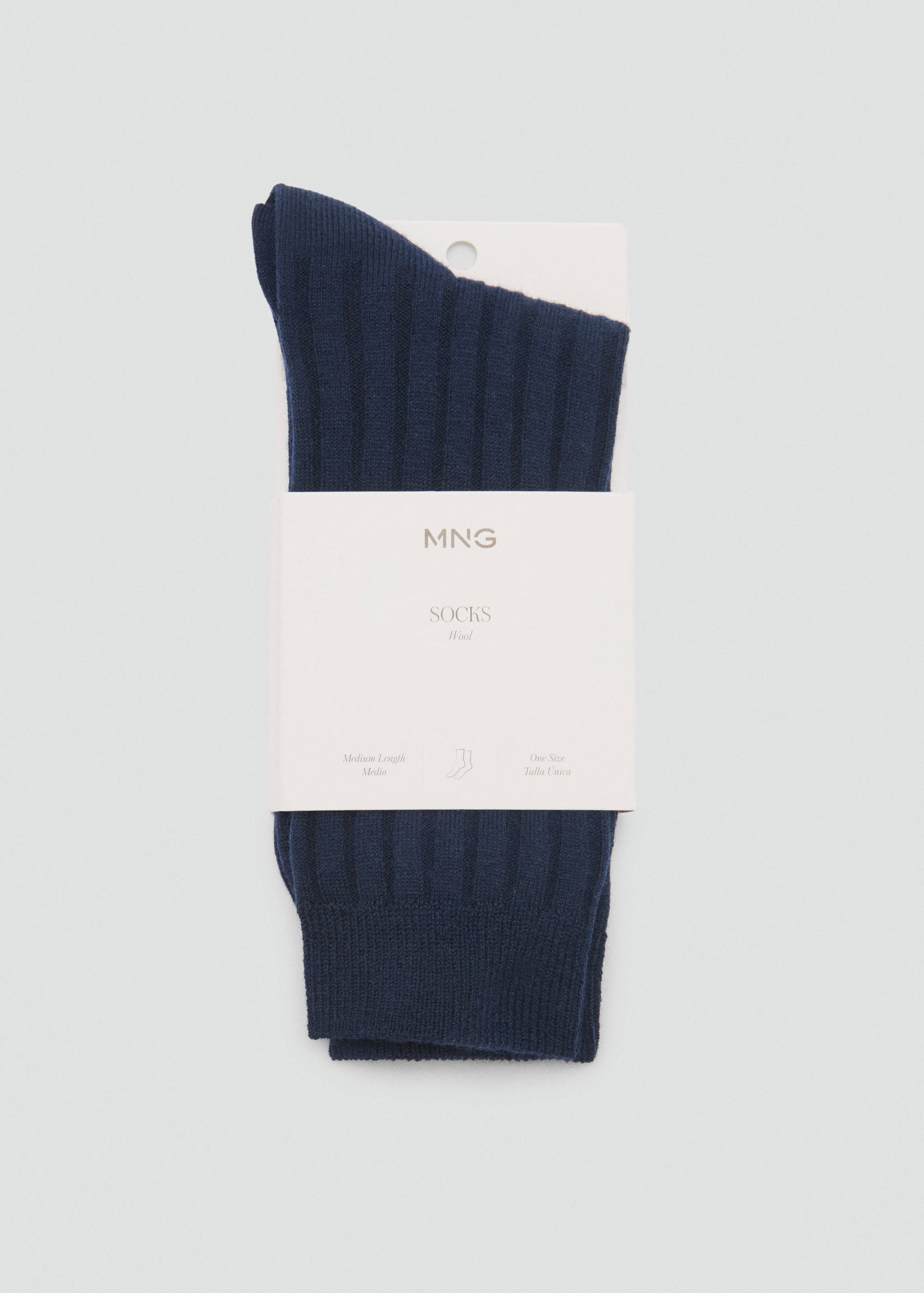 Ribbed wool blend socks - Details of the article 1
