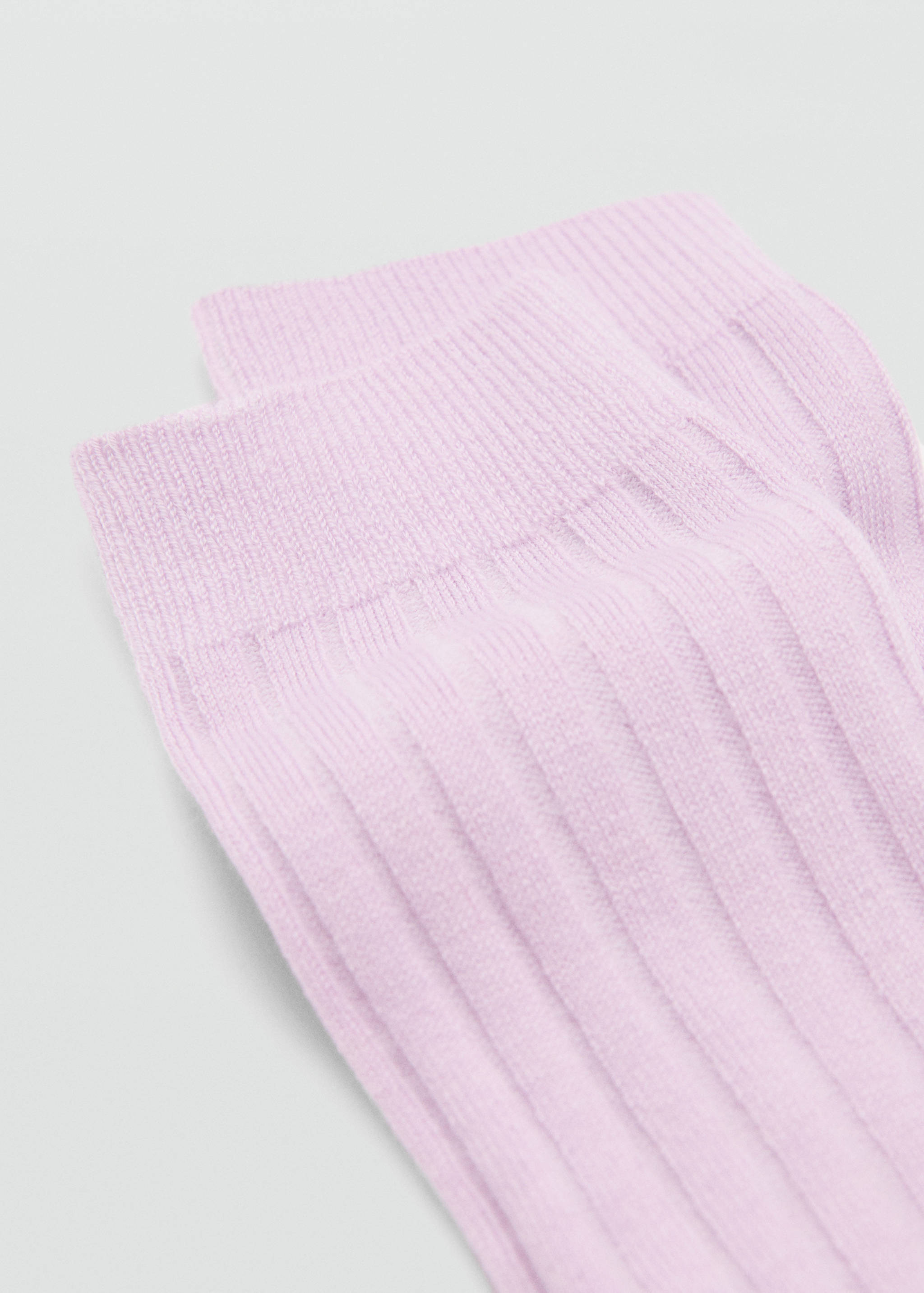 Ribbed wool blend socks - Details of the article 1
