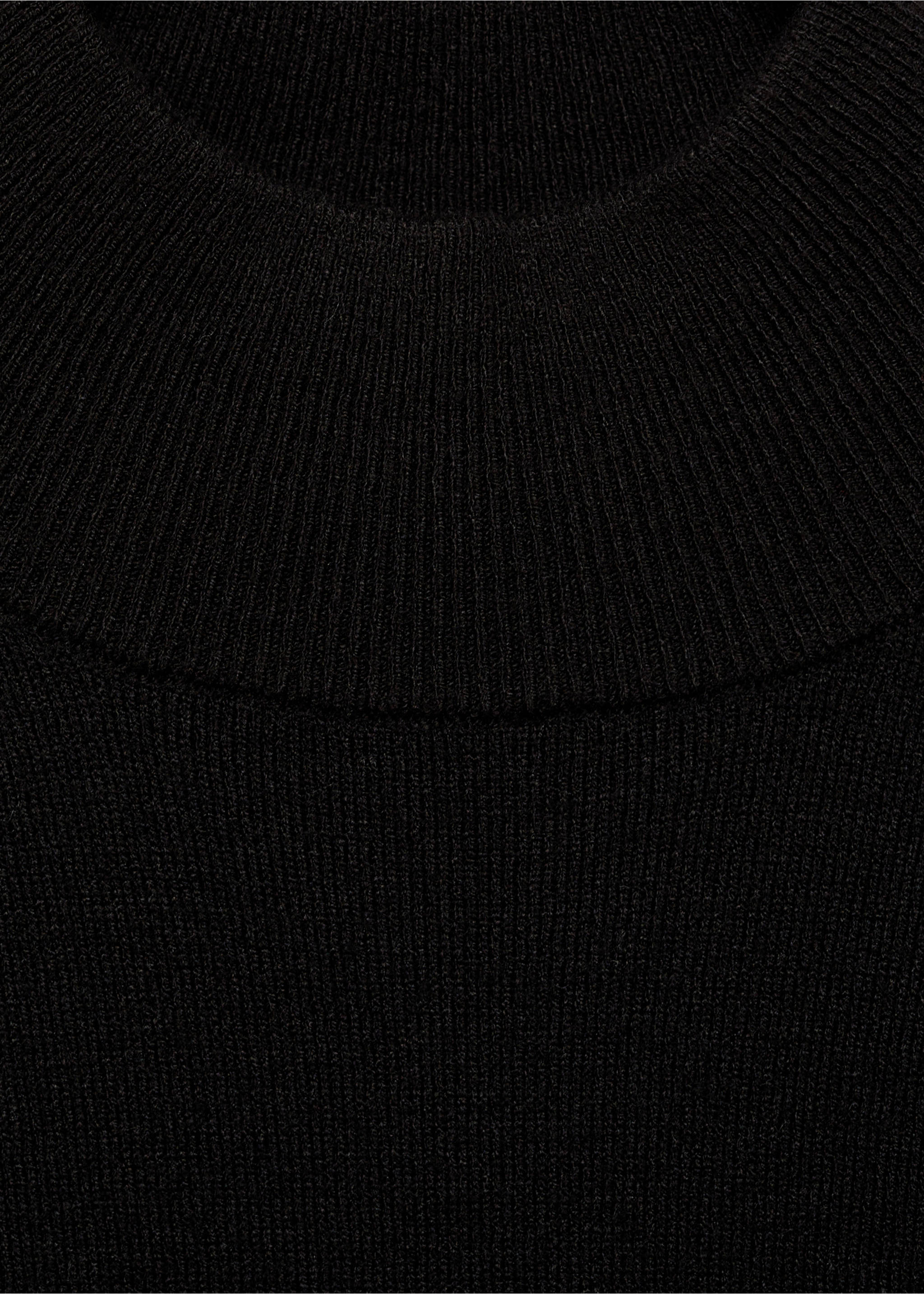 Jersey punto cuello perkins - Detalle del artículo 8, Negro. Ref: 87090430-00.