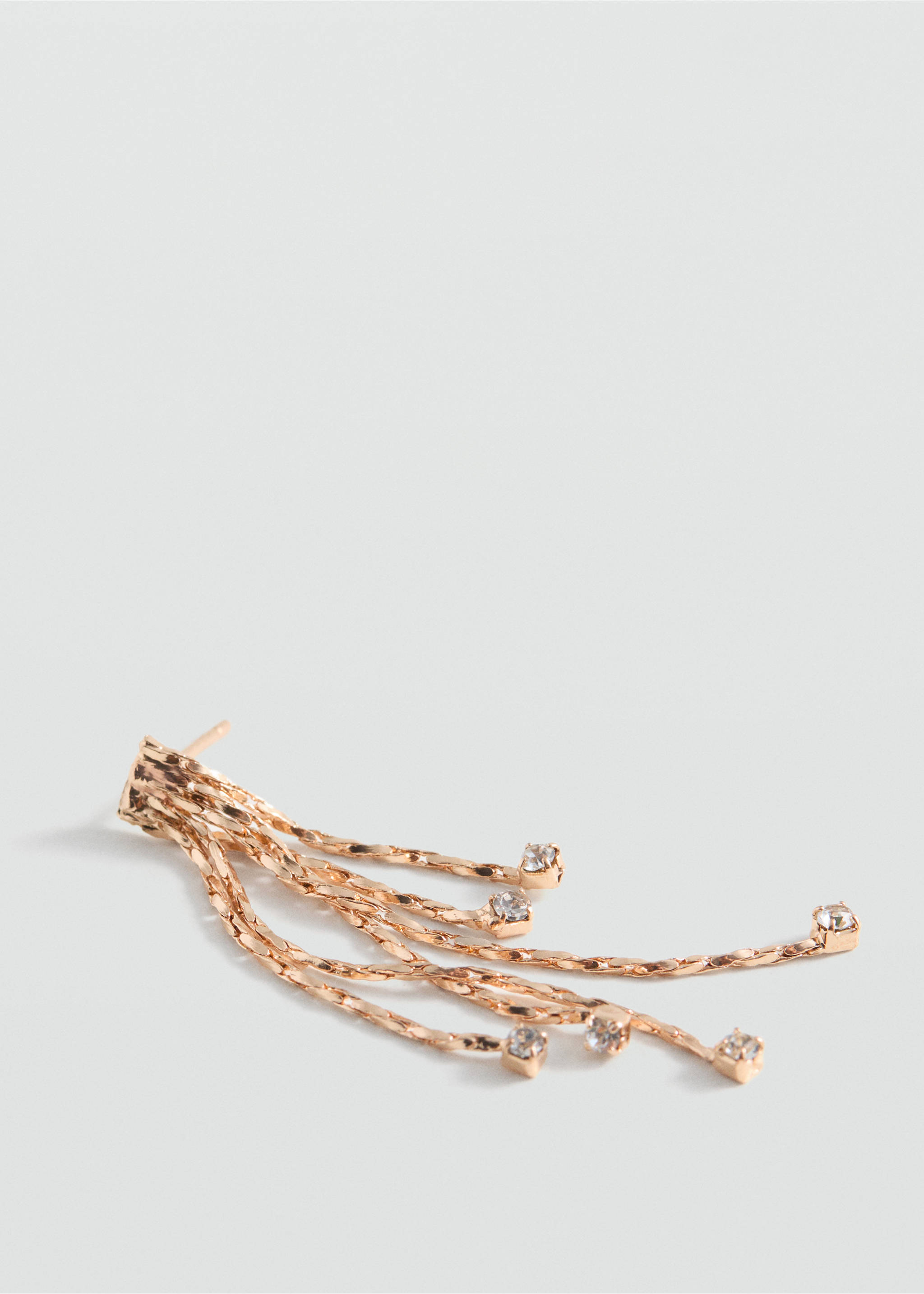 Long waterfall earrings - Medium plane, Gold. Ref: 87090434-00.