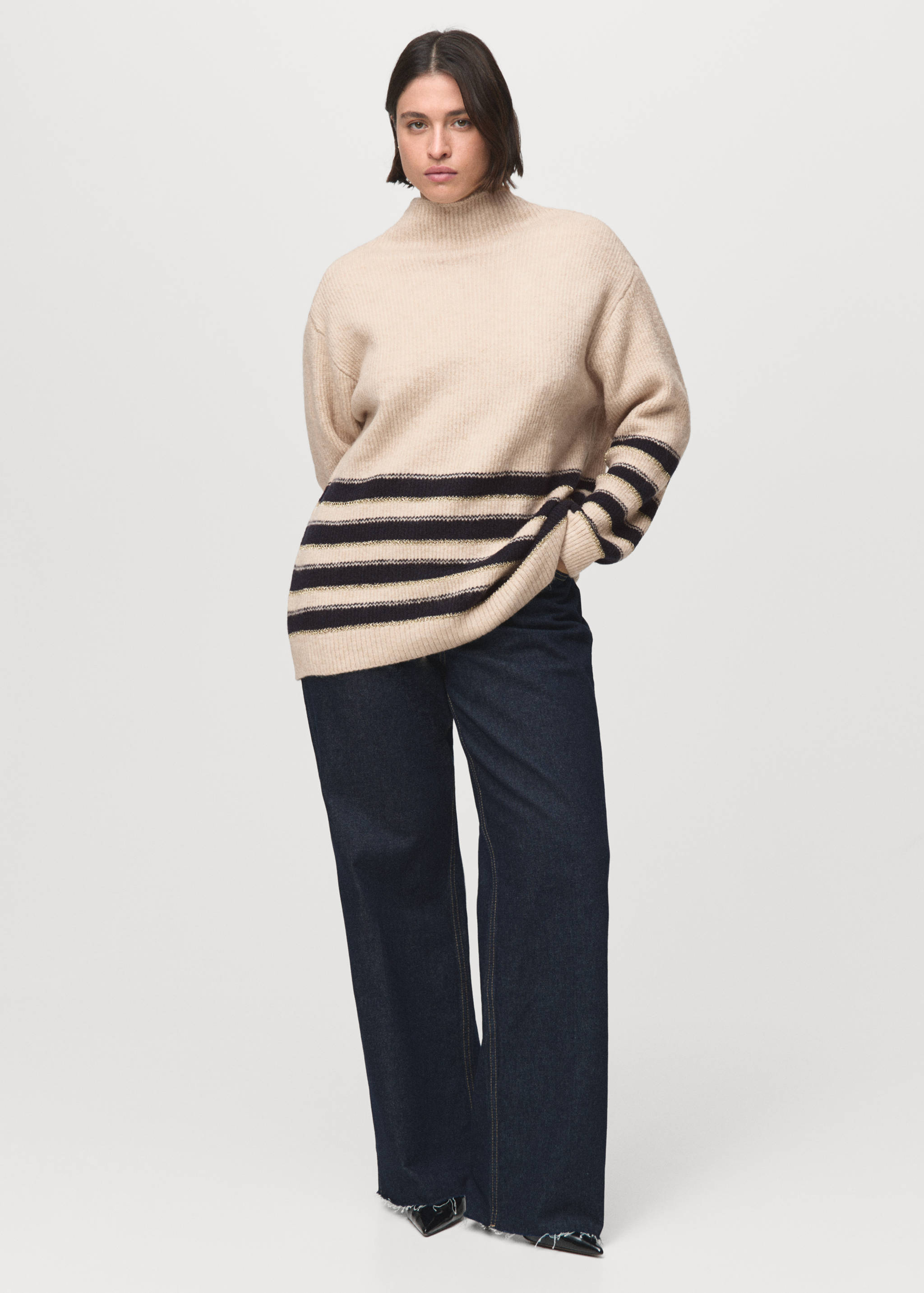 Pull-over rayures col montant - Détail de l'article 3