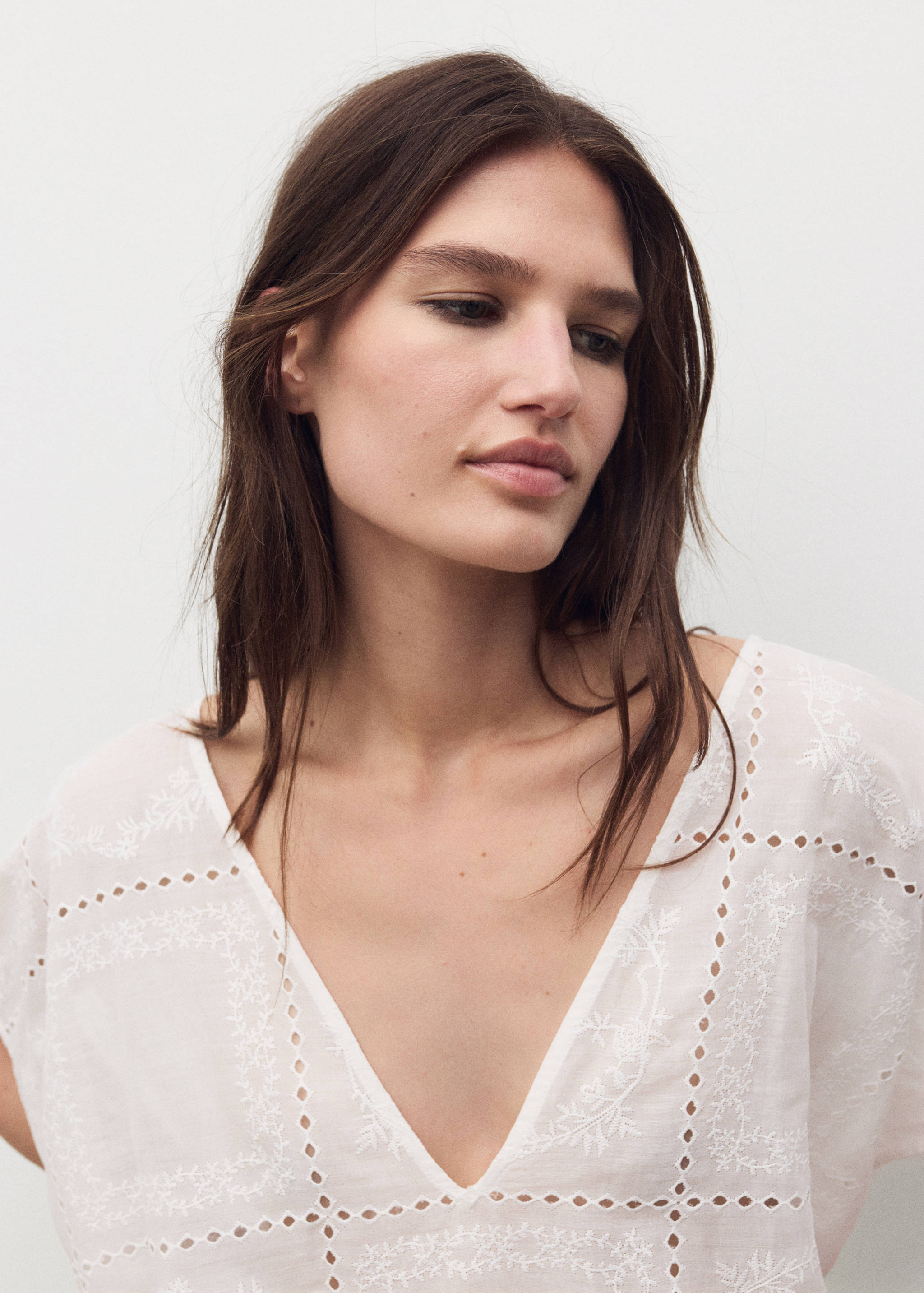 Caftán 100% ramio bordado - Detalle del artículo 1