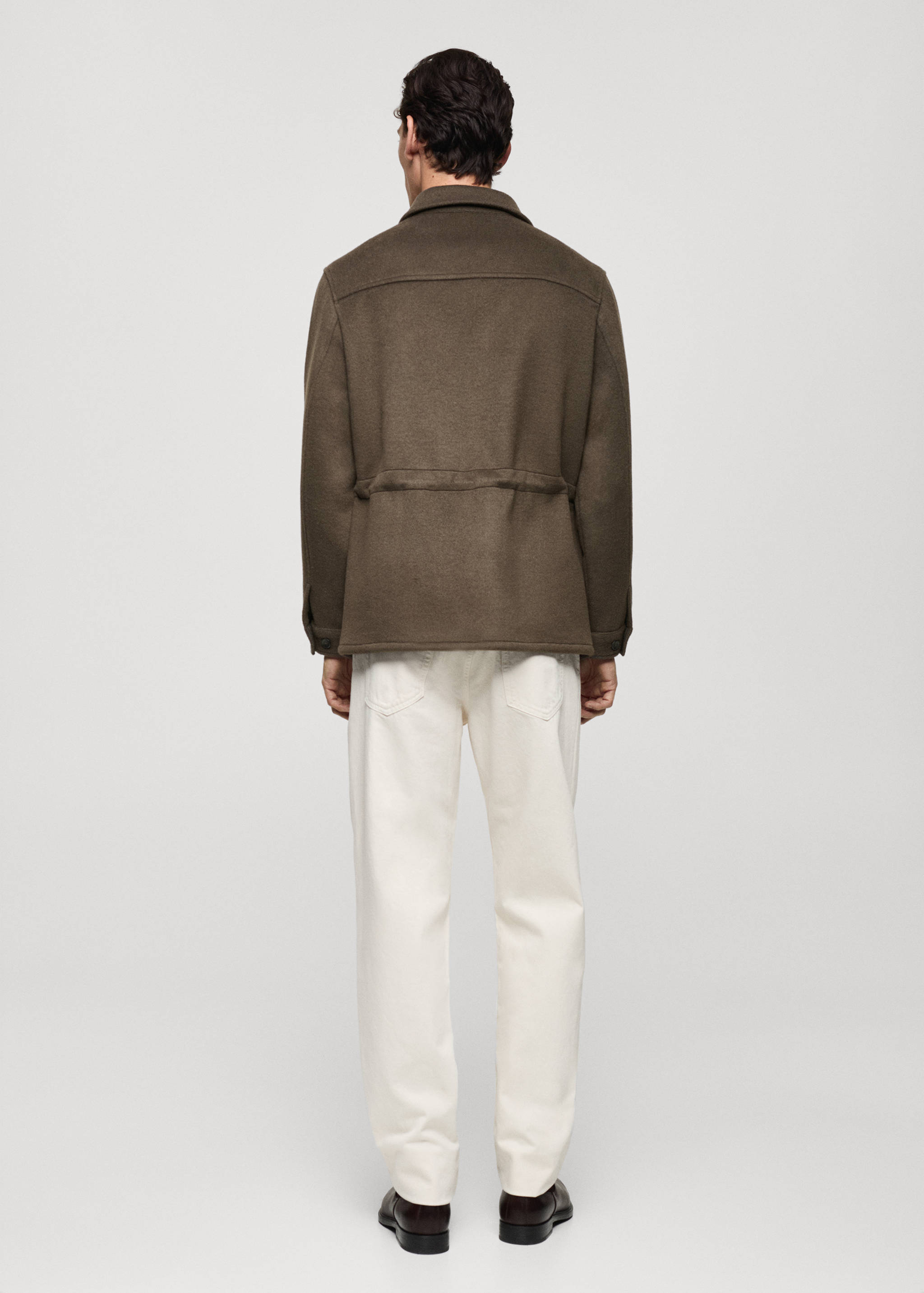 Πουκάμισο φανέλα μίξη μαλλιού - Πίσω όψη προϊόντος