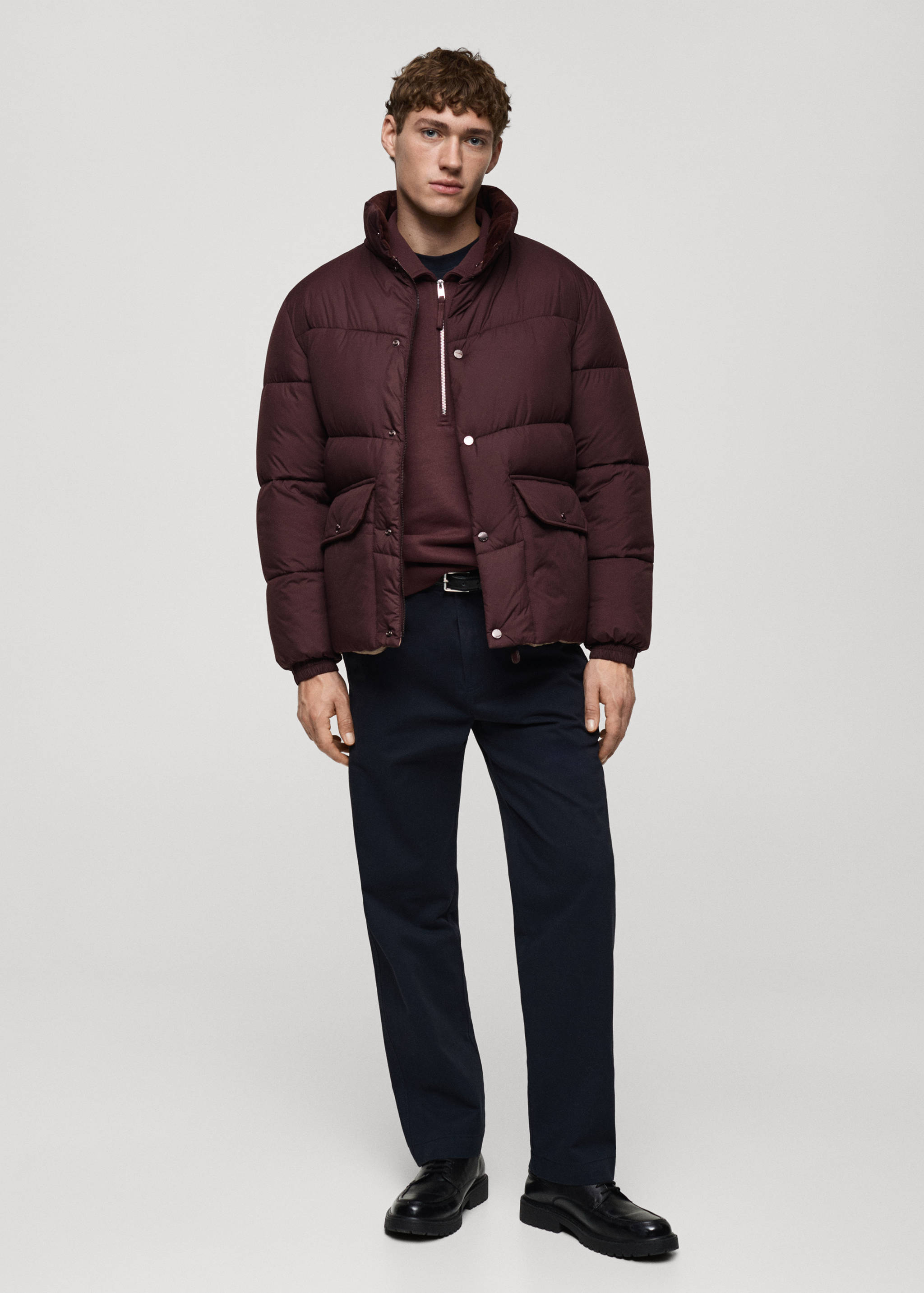 Water-repellent quilted anorak - General plane