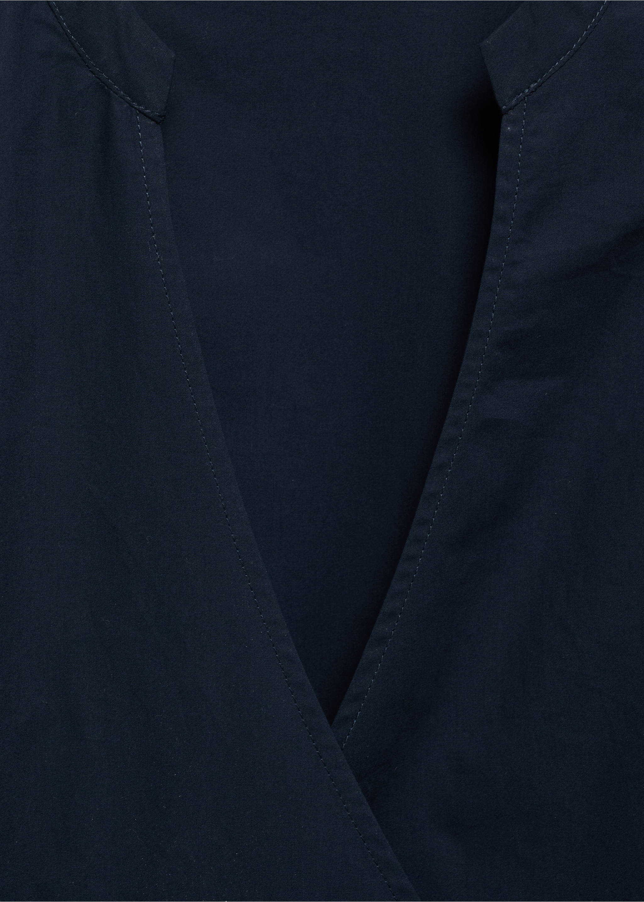 Cotton wrap dress - Details of the article 8, Blue. Ref: 87090579-00.