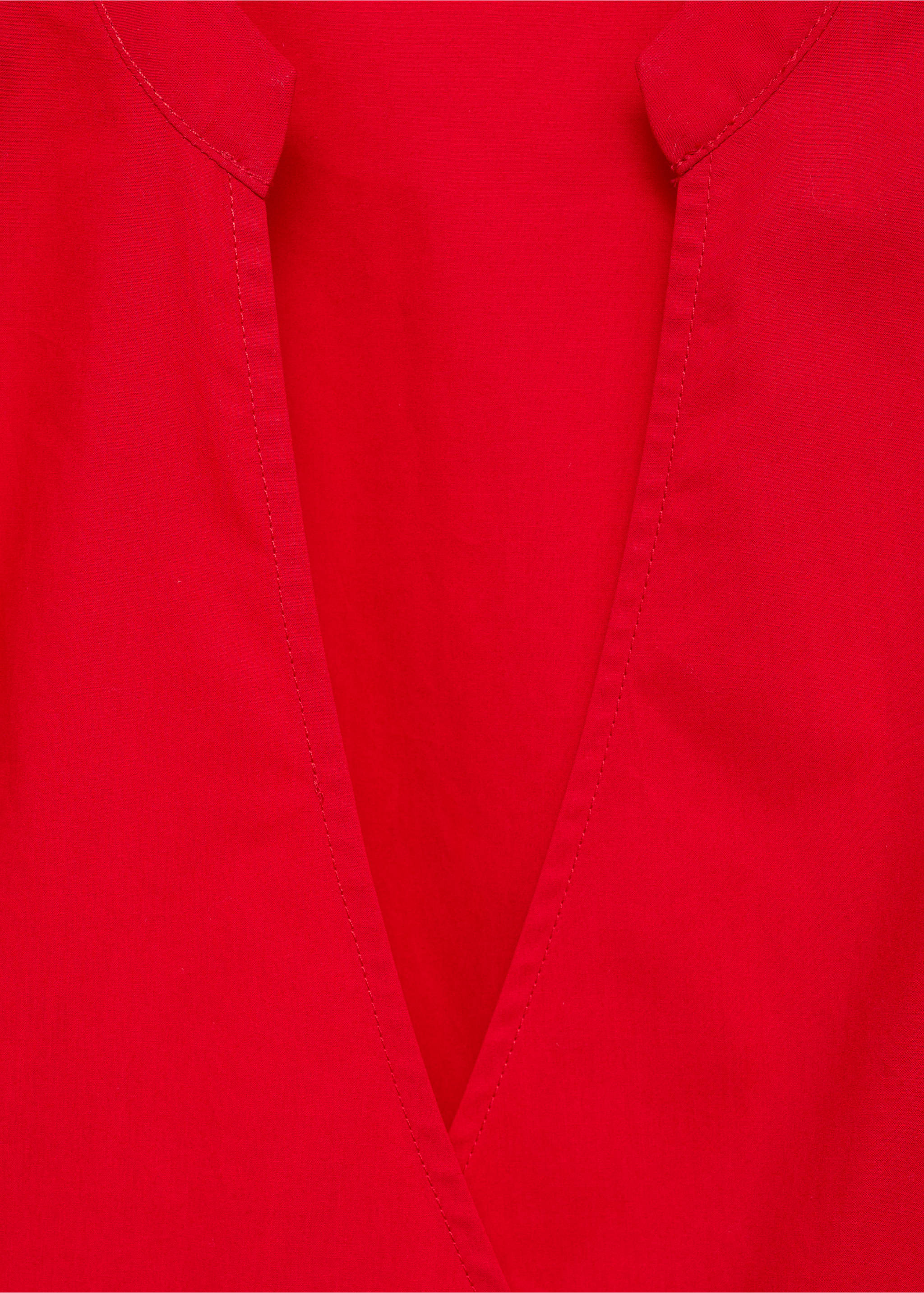Baumwollkleid in Wickel-Optik - Detail des Artikels 8, Rot. Ref: 87090579-00.
