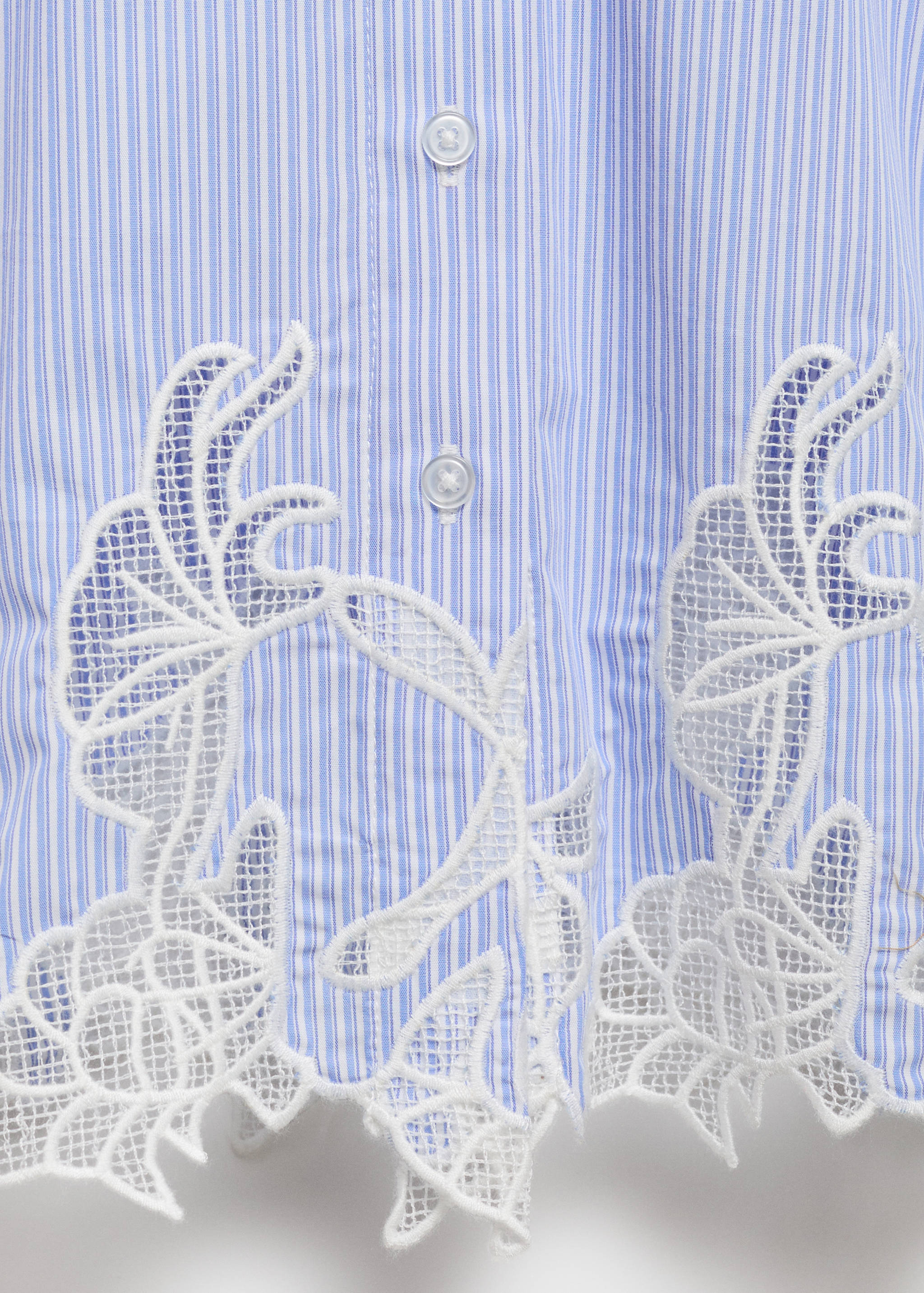 Lace detail shirt dress - Details of the article 0