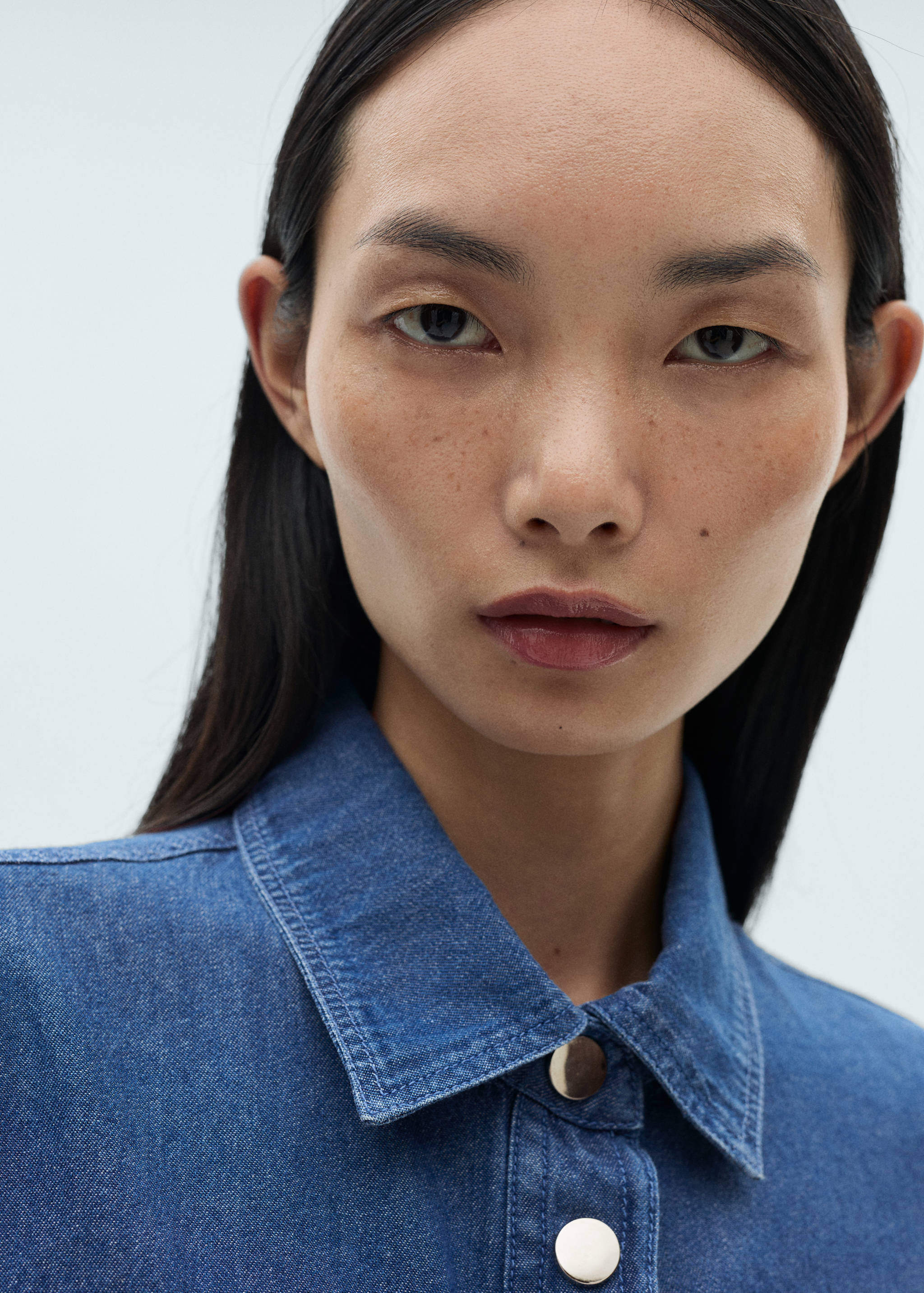 Camisa crop denim - Detalle del artículo 1