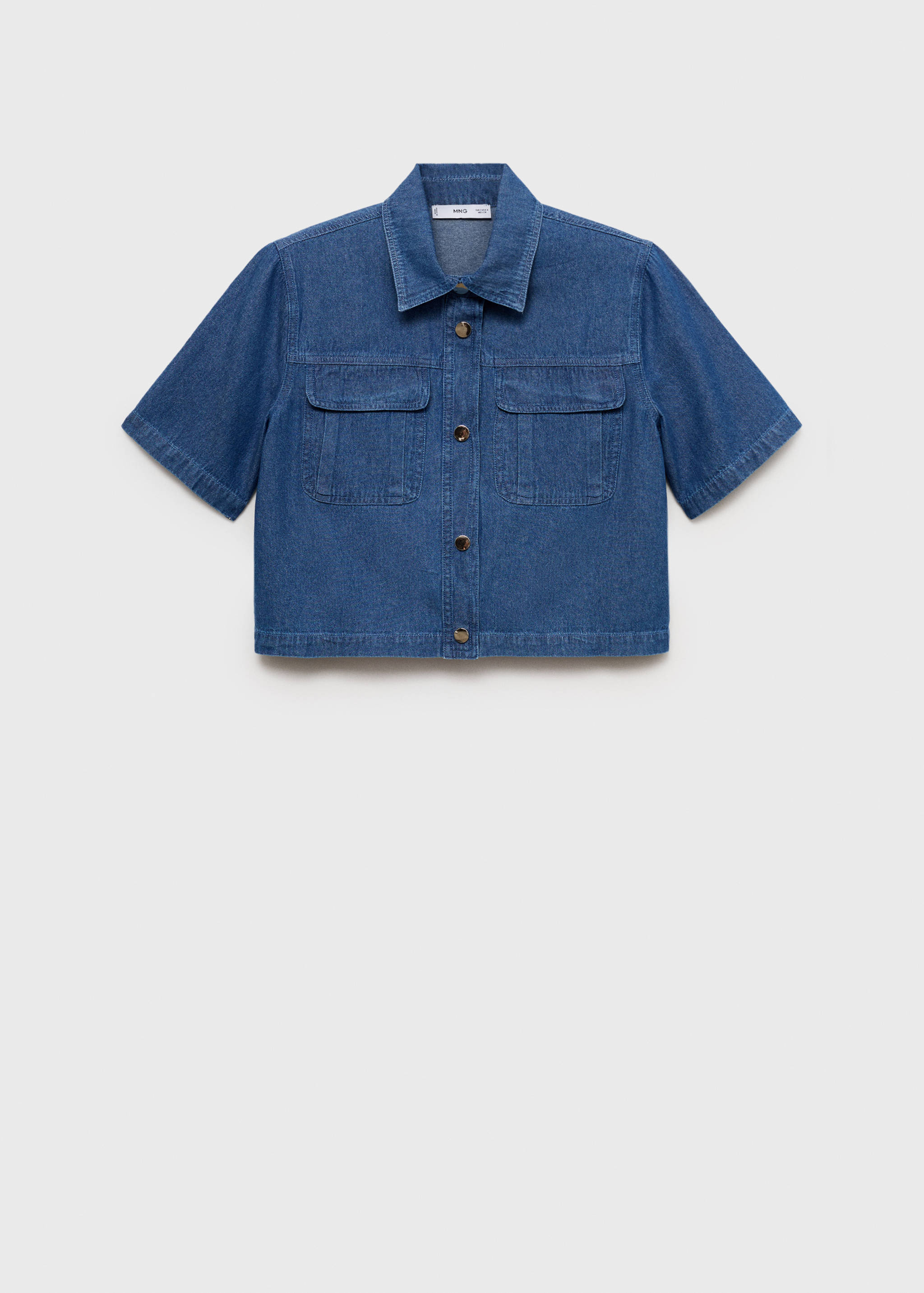 Camisa crop denim - Artículo sin modelo
