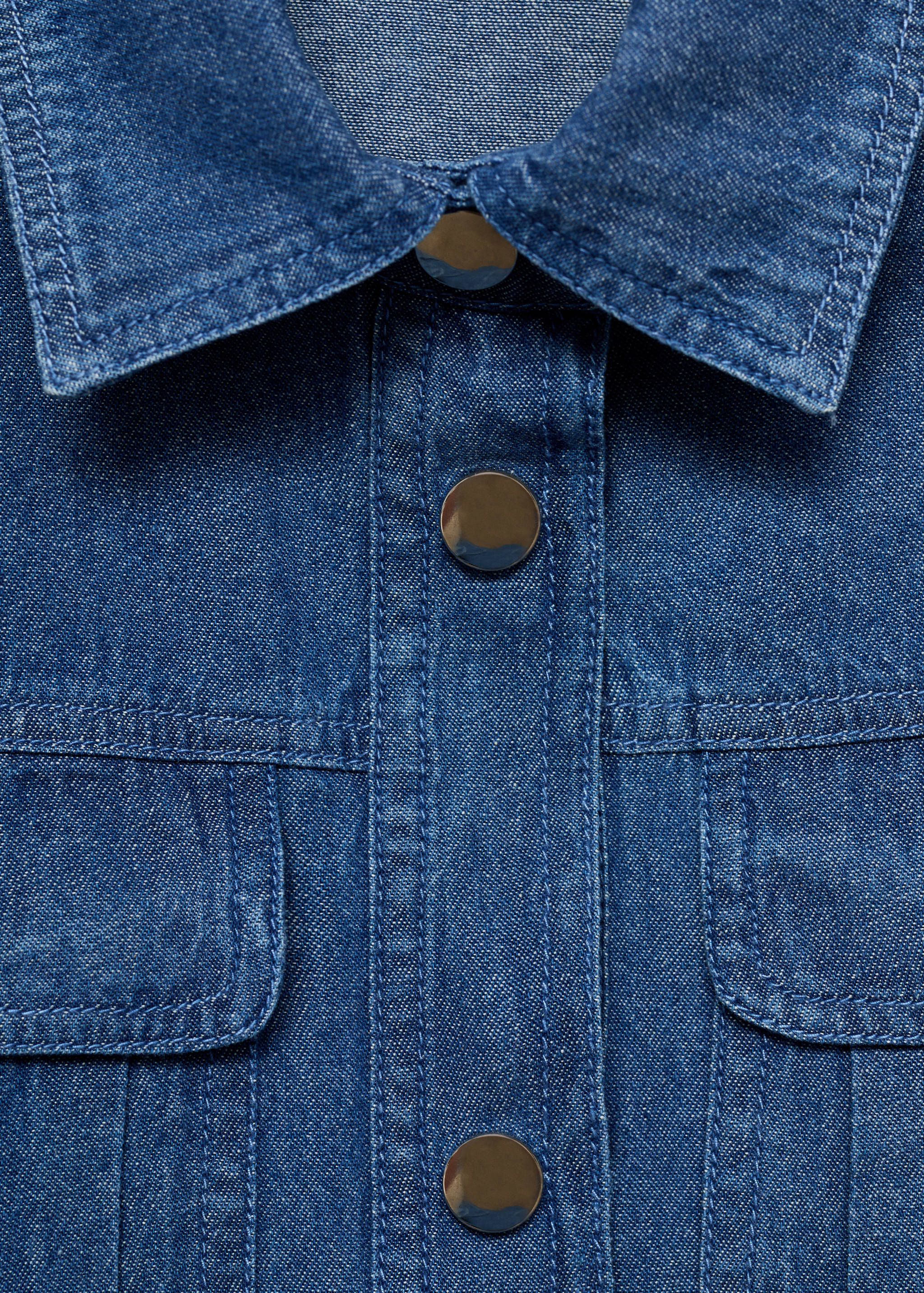 Camisa crop denim - Detalle del artículo 8