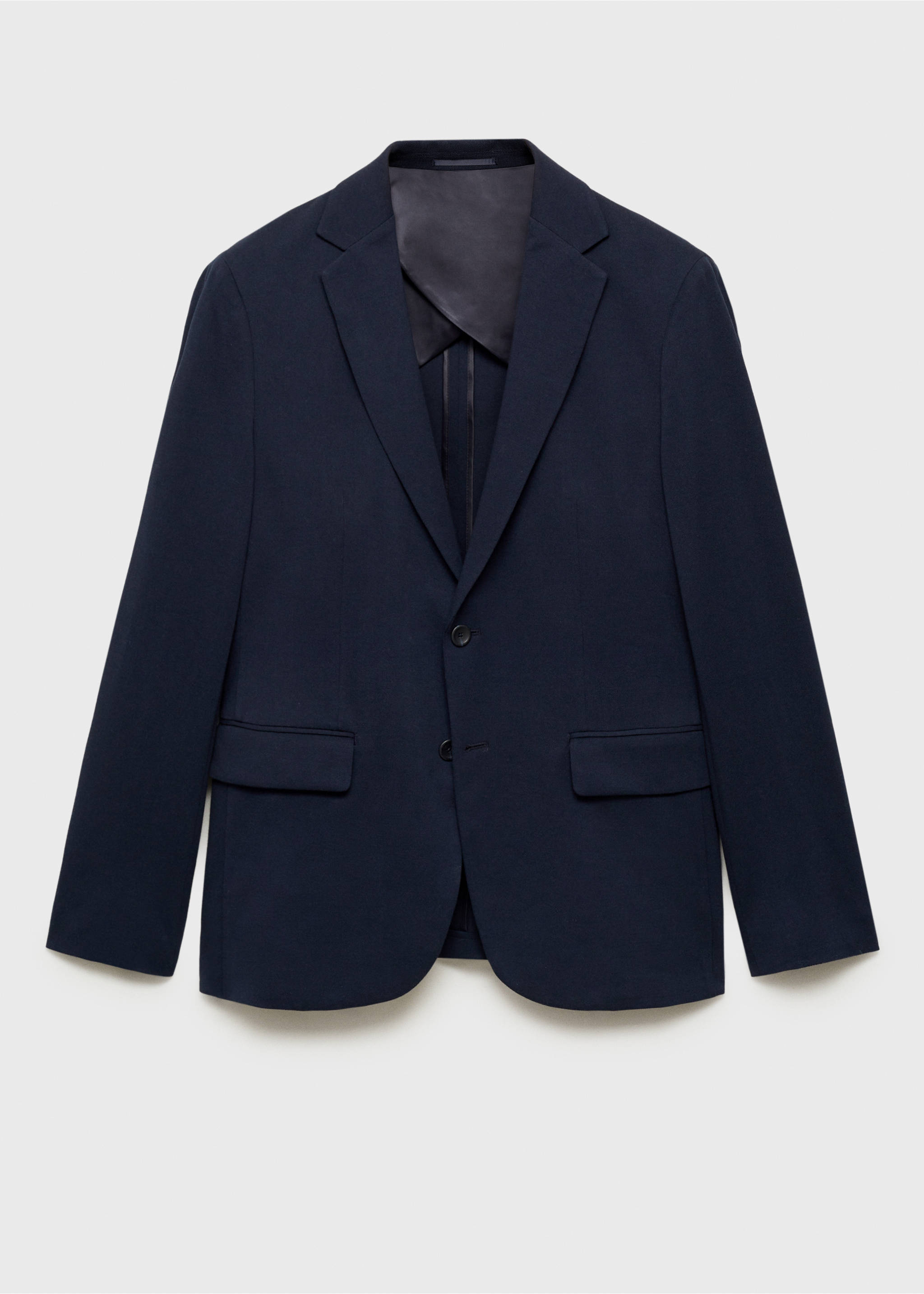 Sacou Verner din bumbac,  slim fit - Articol fără model, Bleumarin închis. Ref: 87090592-00.
