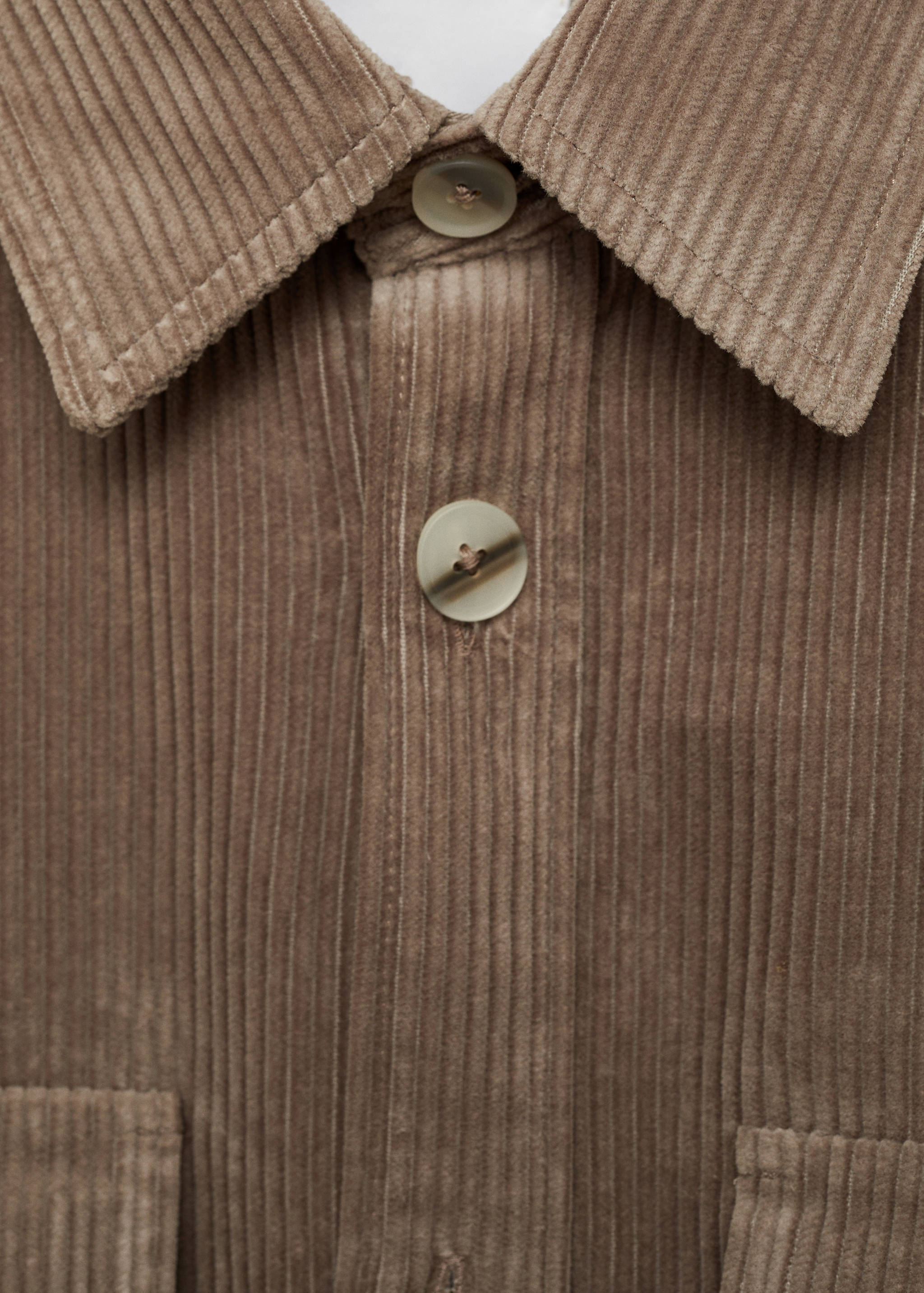 Corduroy overshirt with pockets - Details of the article 8