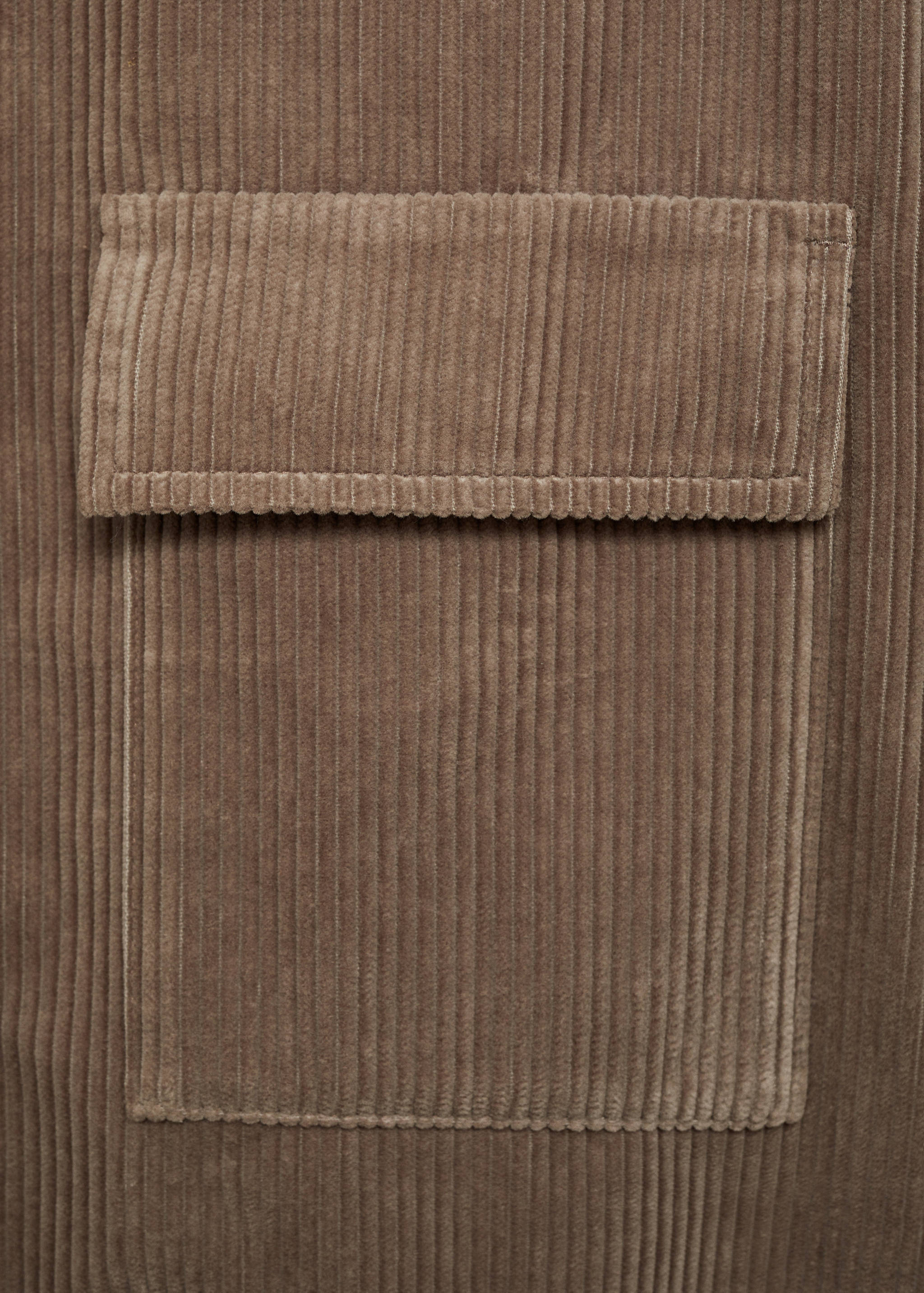 Corduroy overshirt with pockets - Details of the article 0
